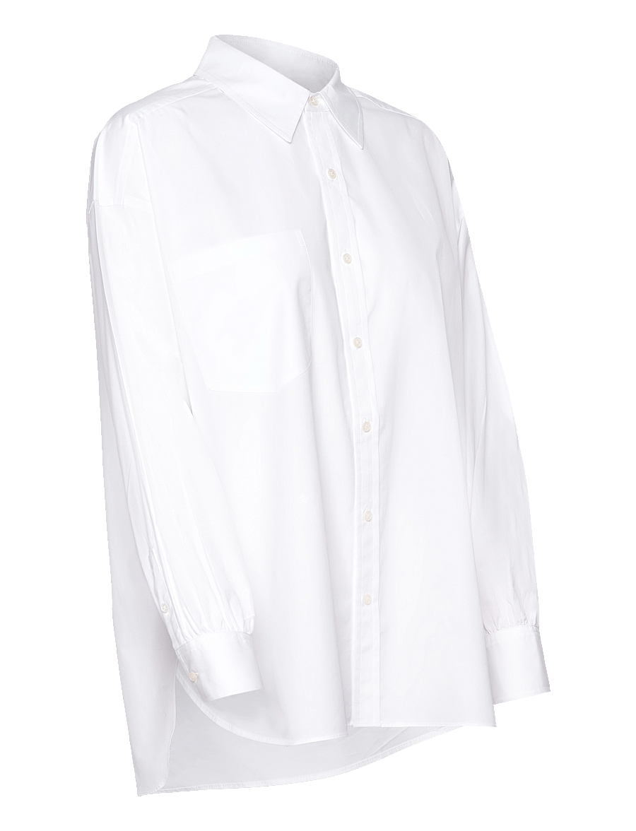 Scotch & Soda - Core Girlfriend poplin shirt - marškiniai ilgomis rankovėmis - white - 2
