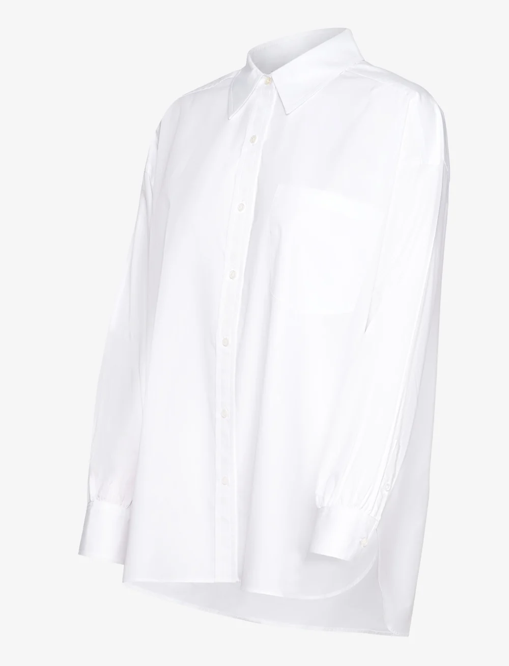 Scotch & Soda - Core Girlfriend poplin shirt - langärmlige hemden - white - 3