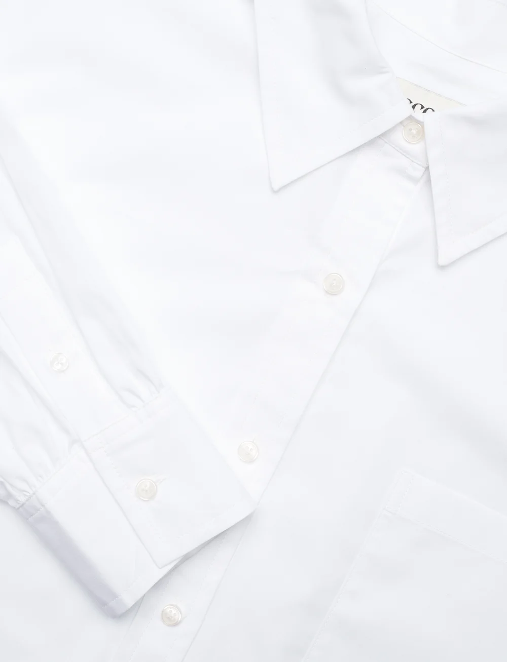 Scotch & Soda - Core Girlfriend poplin shirt - langärmlige hemden - white - 4