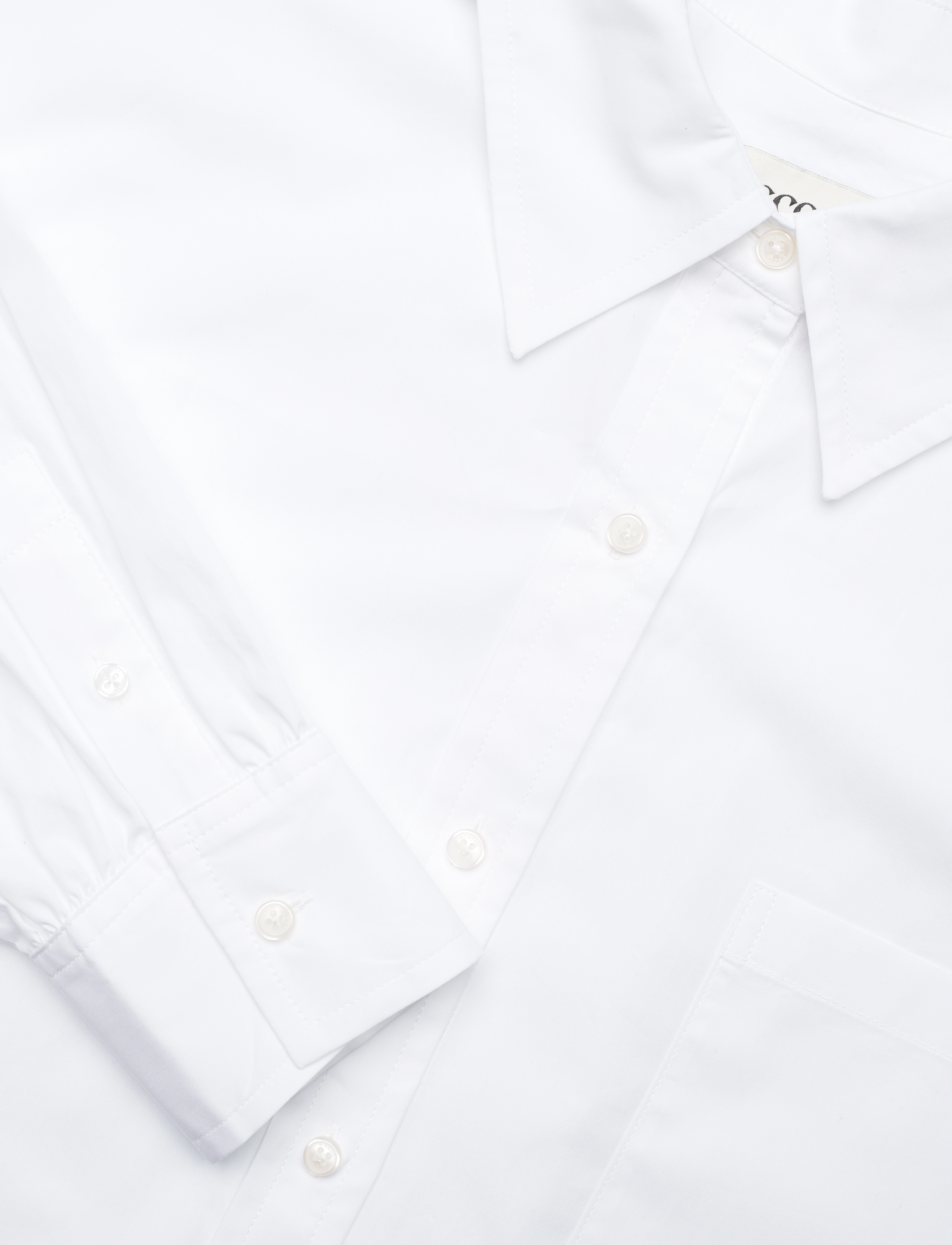 Scotch & Soda - Core Girlfriend poplin shirt - marškiniai ilgomis rankovėmis - white - 4