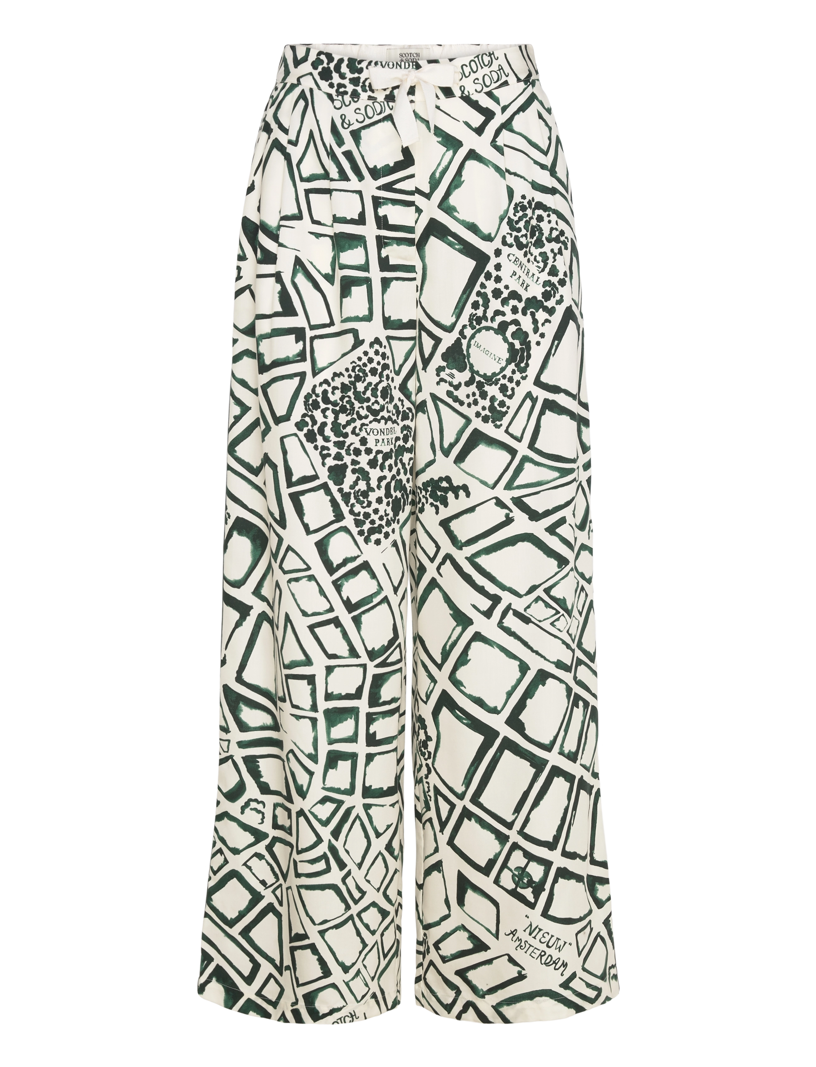 Scotch & Soda Eleni Printed Pyjama Pant, XS x 32, Night Loungewear, Grün - Pyjamas, Frauen