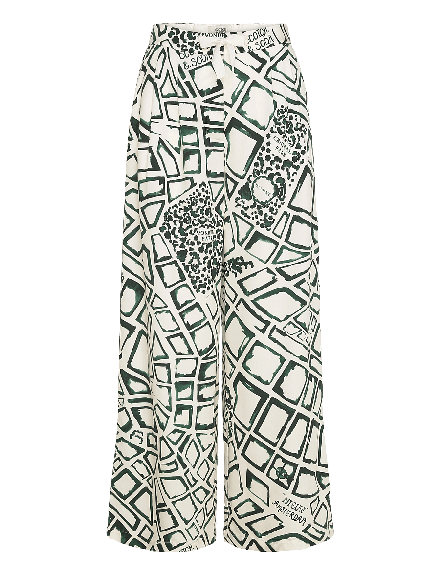 Scotch & Soda - Eleni printed pyjama pant - pyjama pants - nieuw amsterdam city soft ice - 0