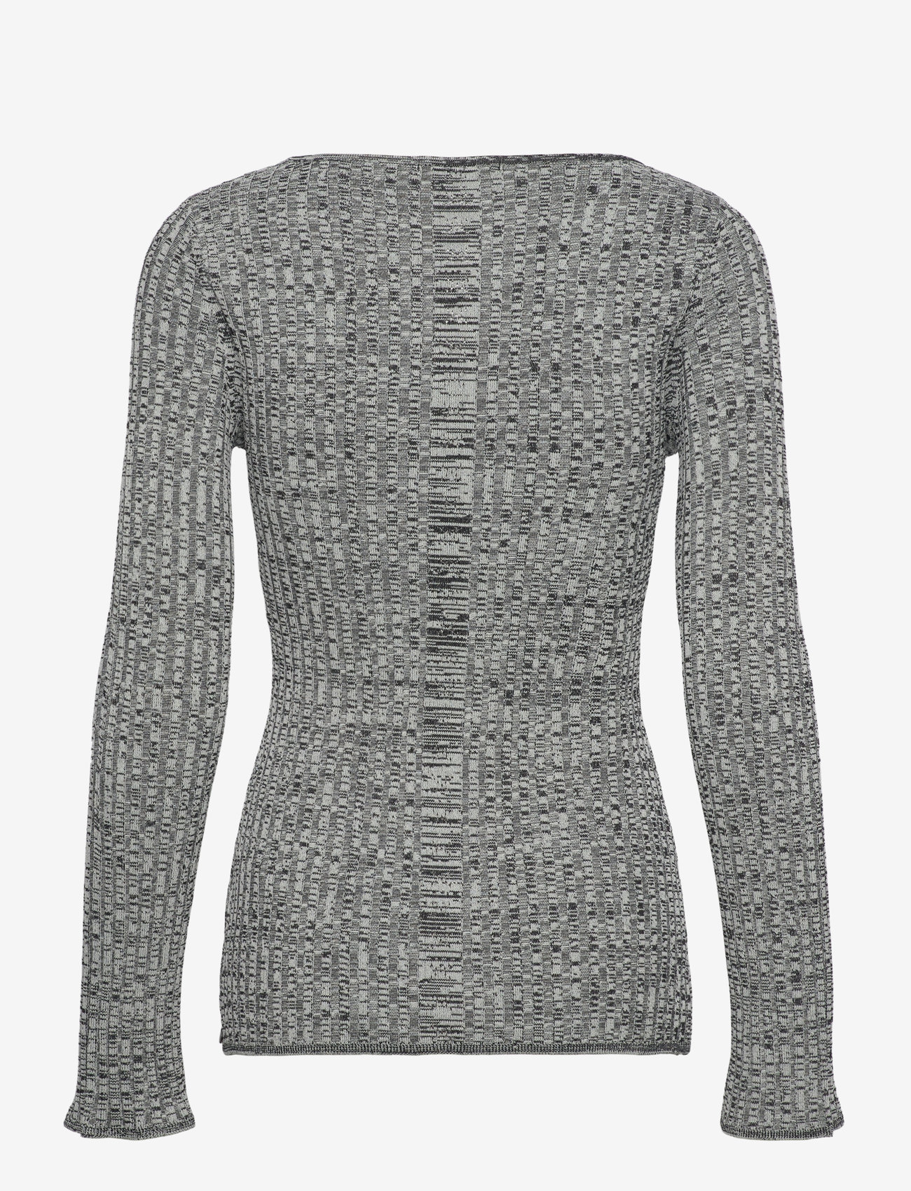 Scotch & Soda - Ribbed knitted pullover - neulepuserot - black - 1