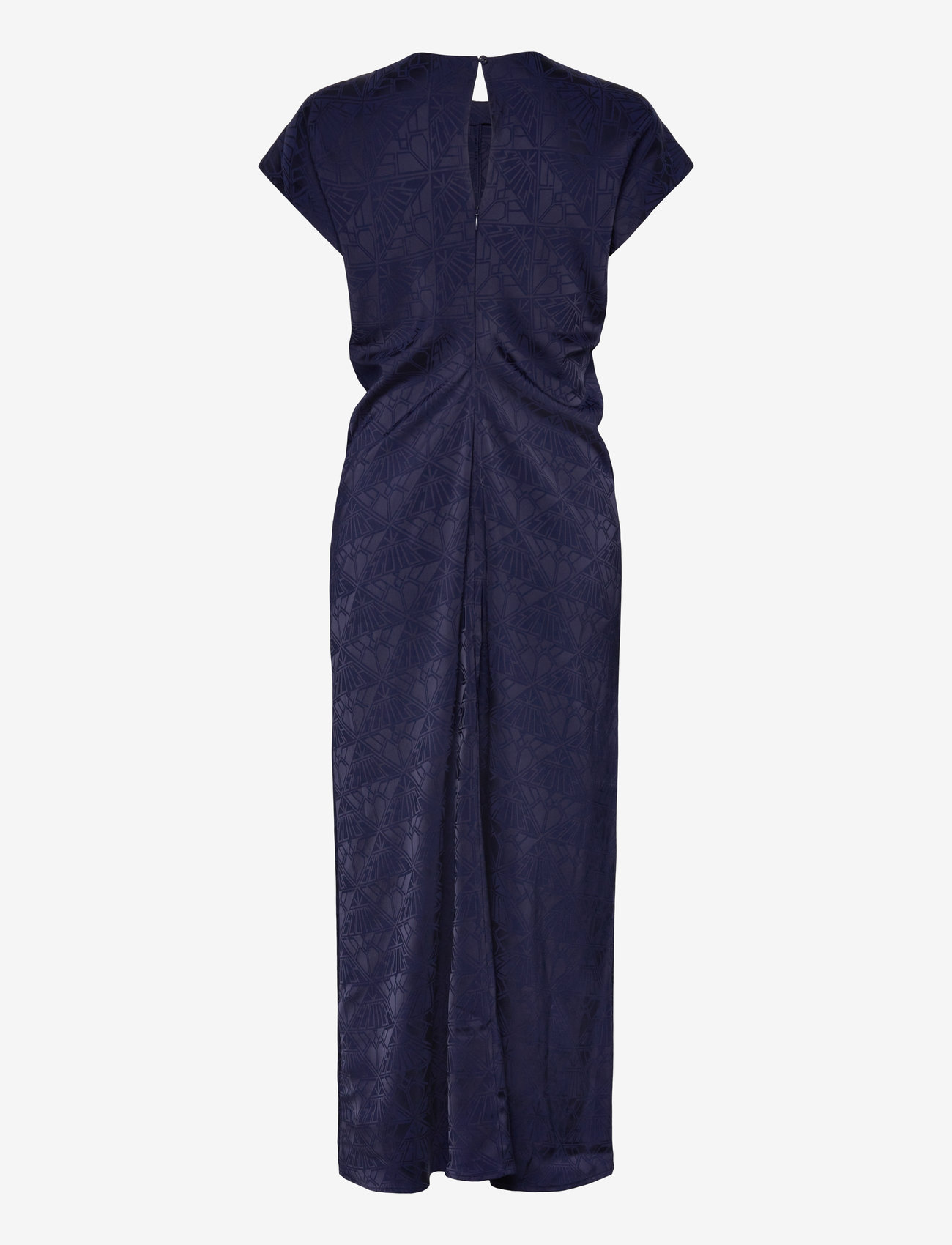 Scotch & Soda - Satin Jacquard Midi Dress - navy - 1