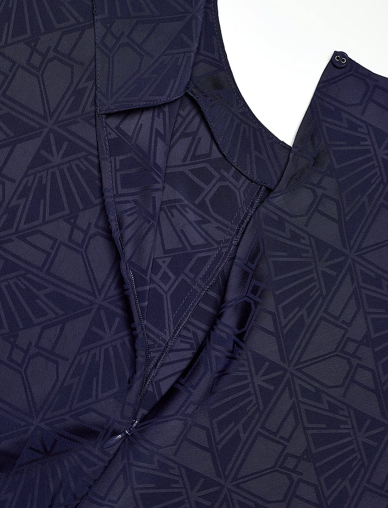 Scotch & Soda - Satin Jacquard Midi Dress - navy - 3
