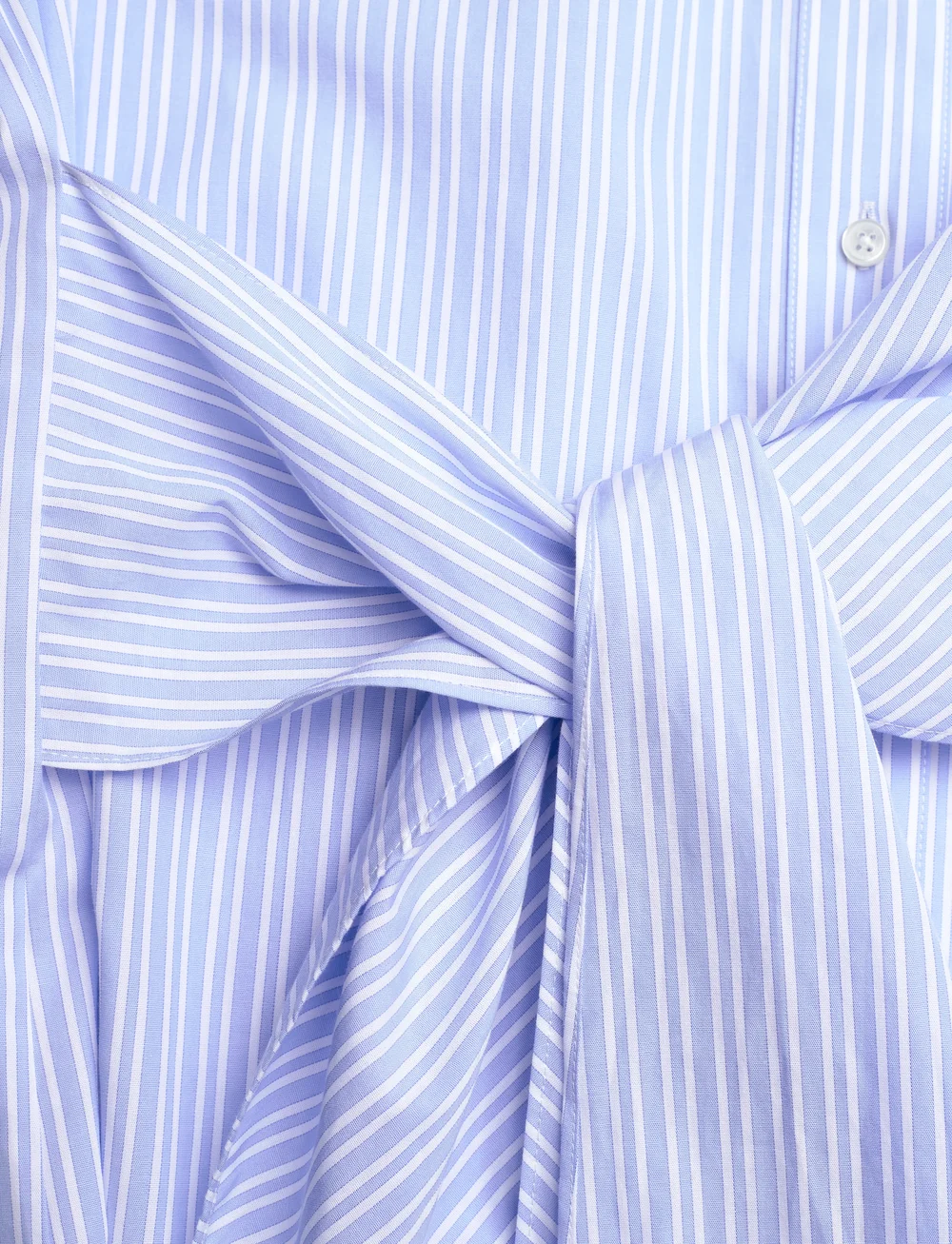 Scotch & Soda - Striped Knotted Shirt - langärmlige hemden - sky blue / white stripe - 3