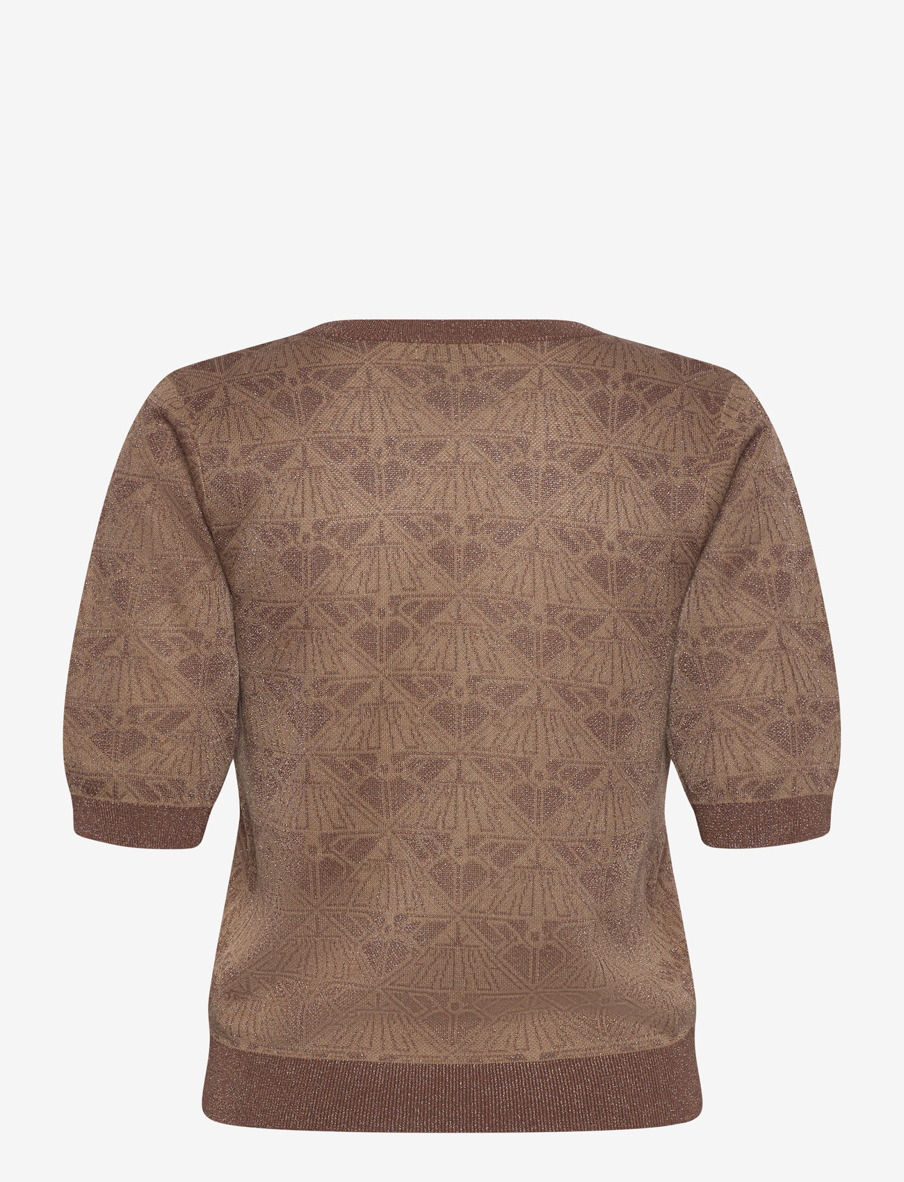 Scotch & Soda - Monogram jacquard cropped pullover - sügisesed riided - desert sand - 1
