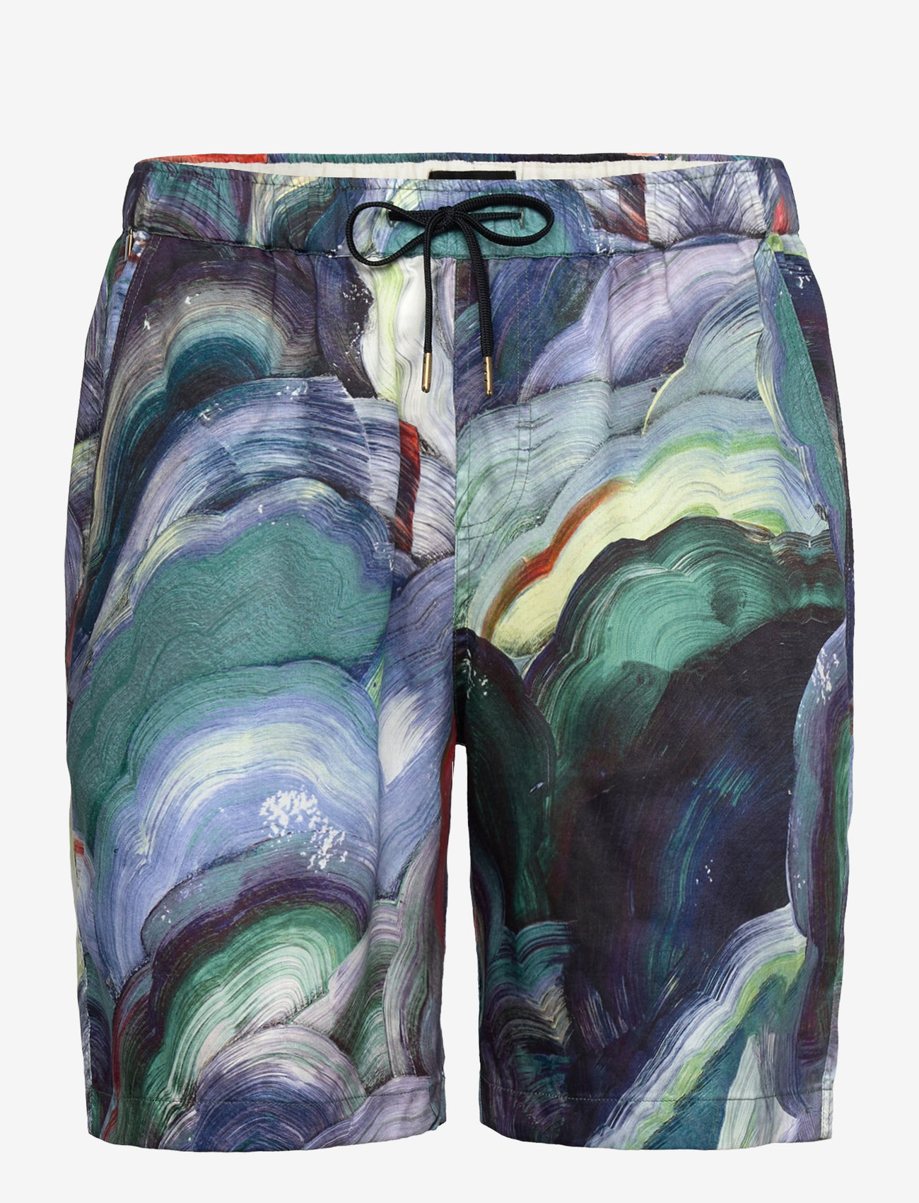 Scotch & Soda - Fave - Printed Tencel Relaxed Fit Bermuda Short - casual shorts - aop abstract fungi - 0