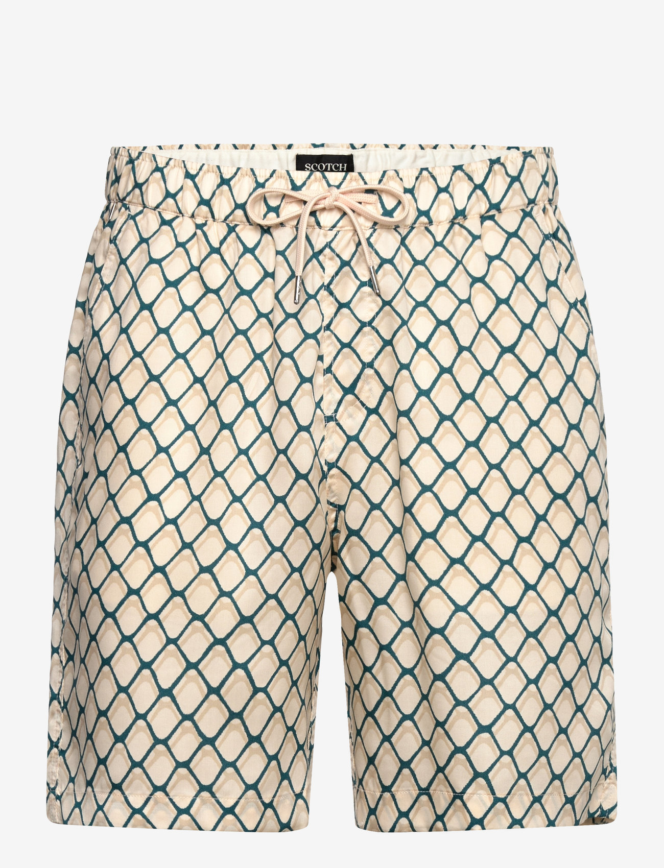 Scotch & Soda - Fave - Printed Tencel Relaxed Fit Bermuda Short - casual shorts - doubles net - 0