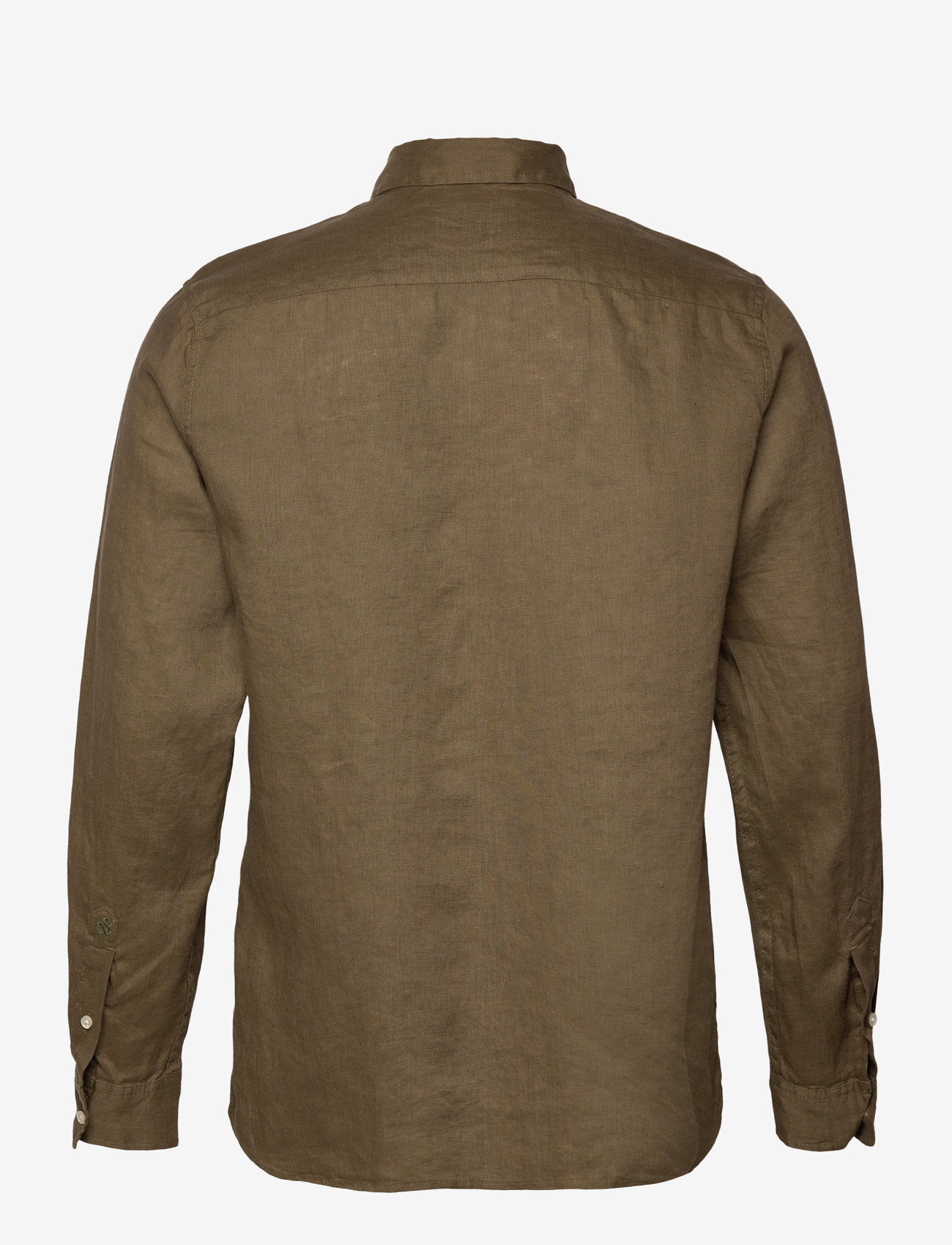 Scotch & Soda - Seasonal Core - Regular Fit Linen Shirt - linneskjortor - classic green - 1