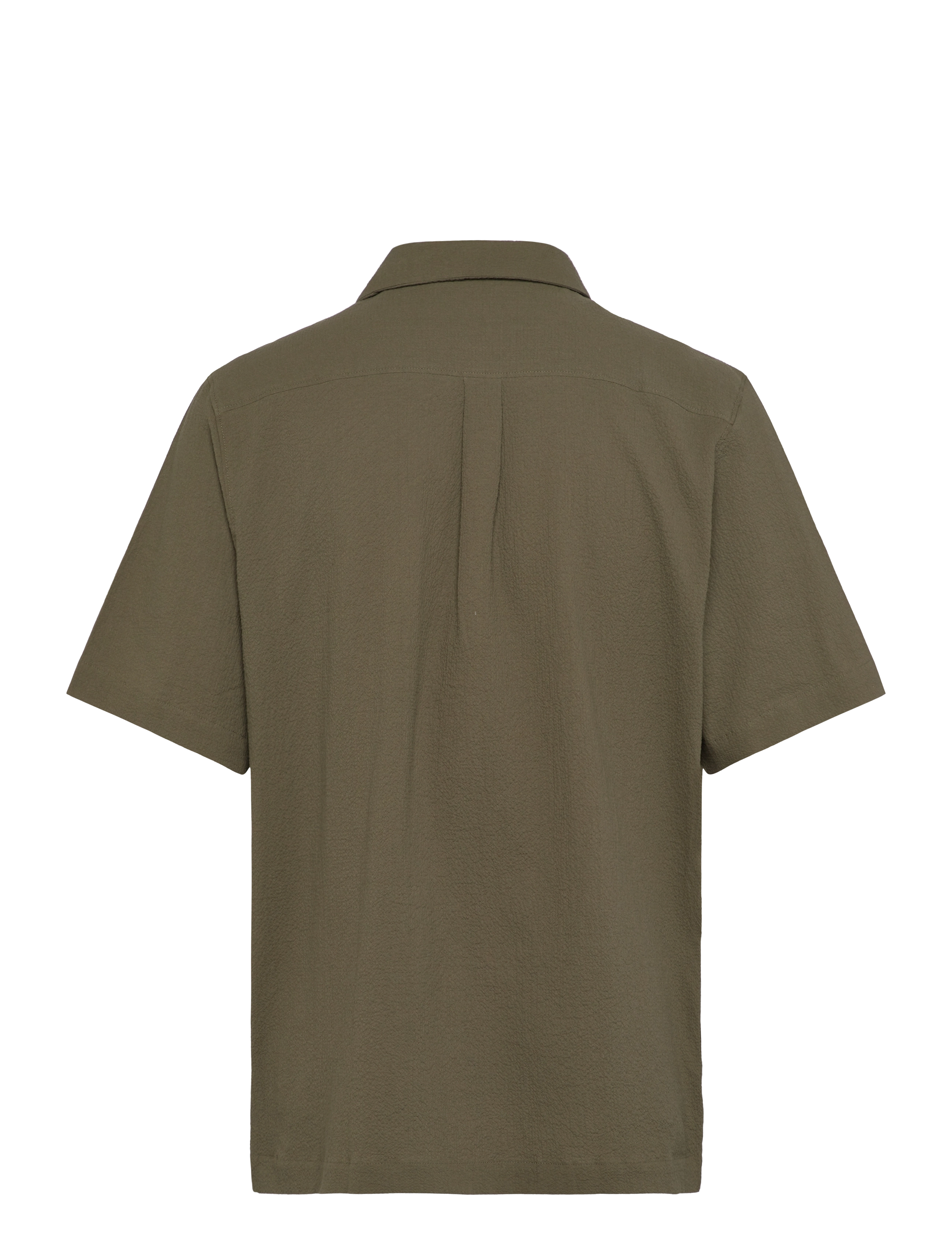 Scotch & Soda - Relaxed Fit Short Sleeve Seersucker Shirt - polos à manches courtes - classic green - 1
