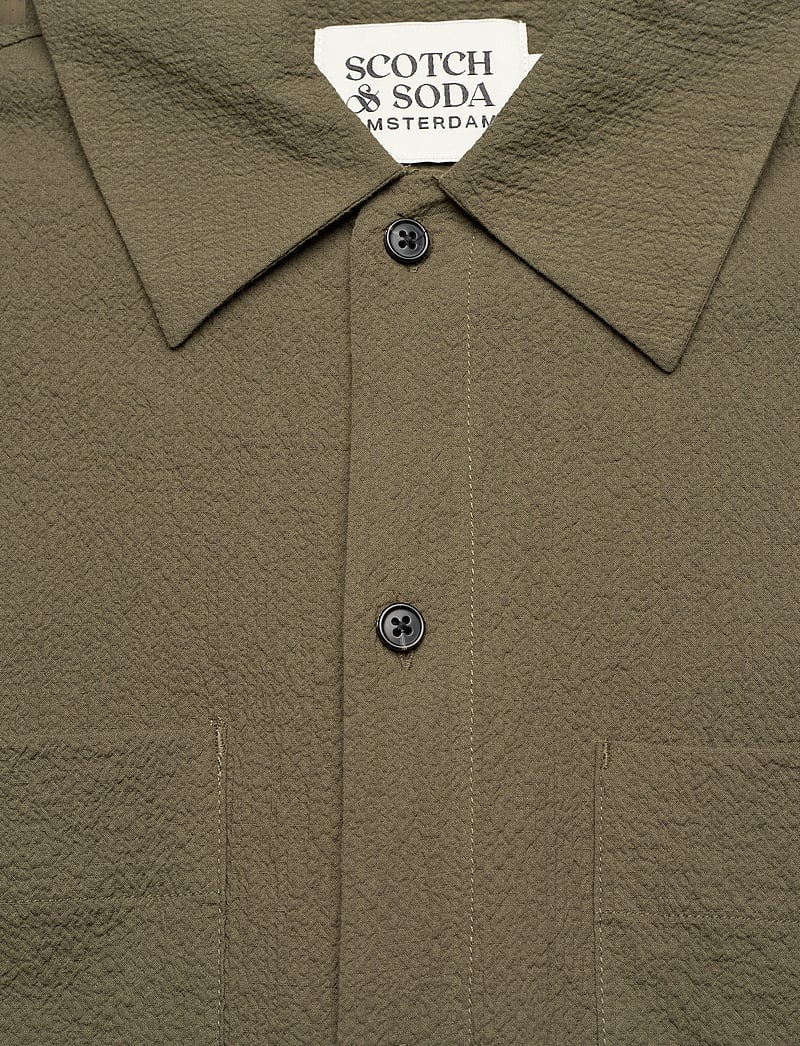 Scotch & Soda - Relaxed Fit Short Sleeve Seersucker Shirt - kurzärmelig - classic green - 2
