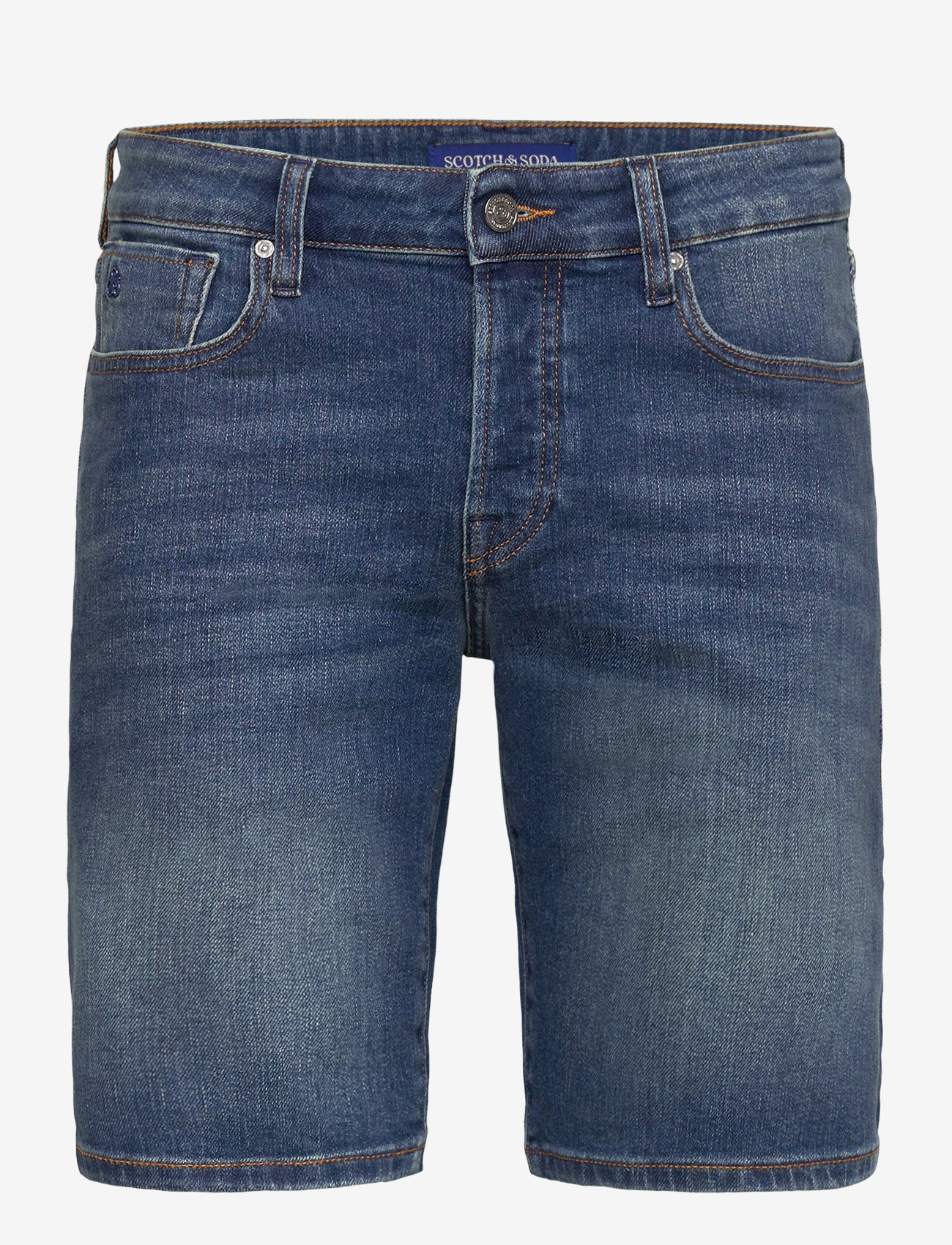 Scotch & Soda - Ralston slim fit denim short - gallastuttbuxur - classic blue - 0
