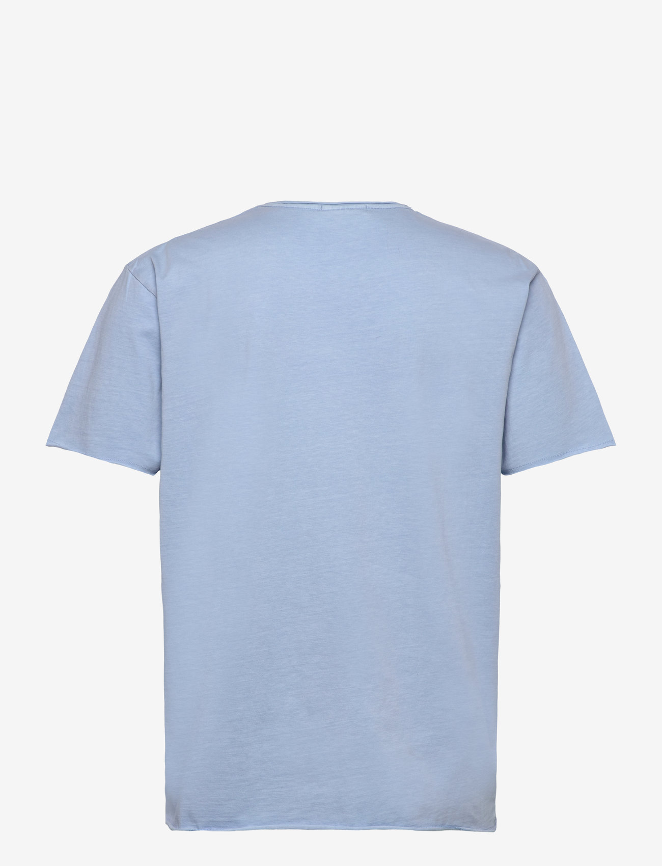 Scotch & Soda - Raw Edge Relaxed Fit T-Shirt - kortärmade t-shirts - spring blue - 1