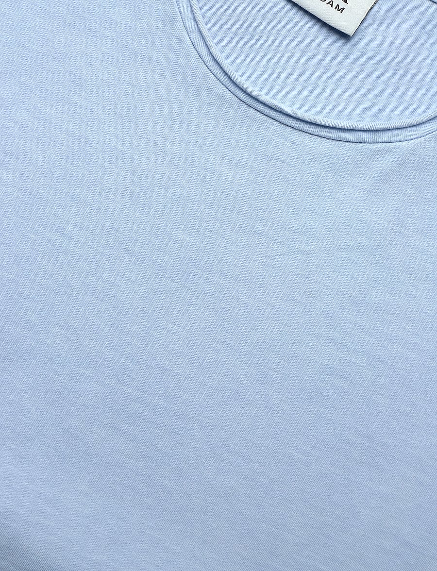 Scotch & Soda - Raw Edge Relaxed Fit T-Shirt - spring blue - 2