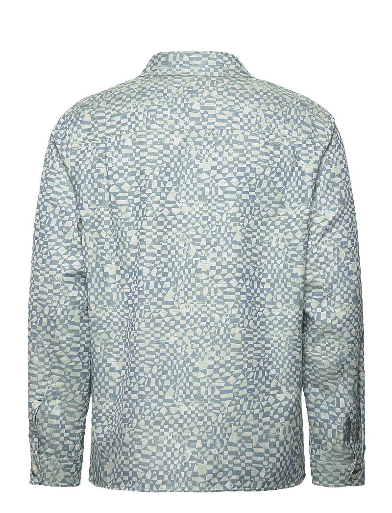 Scotch & Soda - Lightweight jacquard overshirt - overshirts - luna ditsy green aop - 2