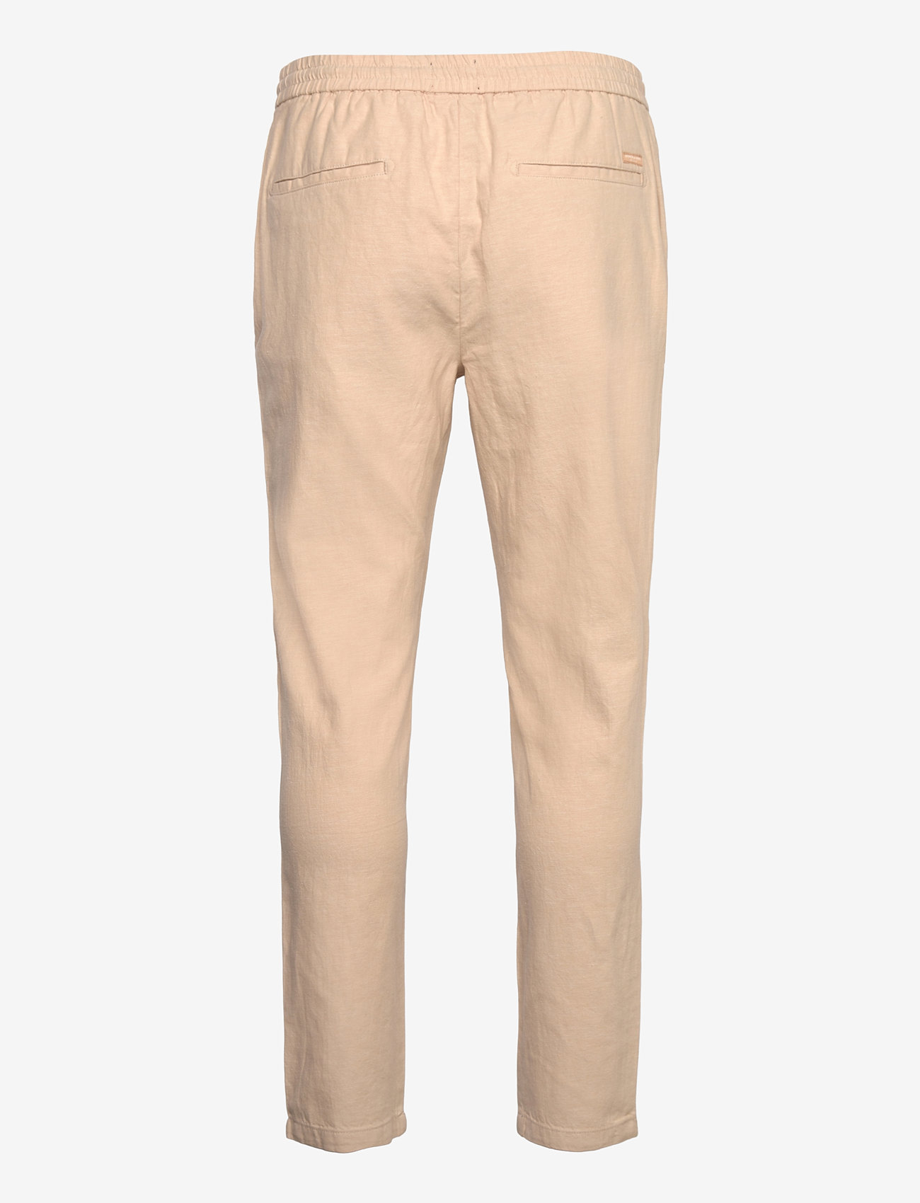 Scotch & Soda - Seasonal core - Warren cotton-linen twill jogger - linased püksid - soft camel - 1