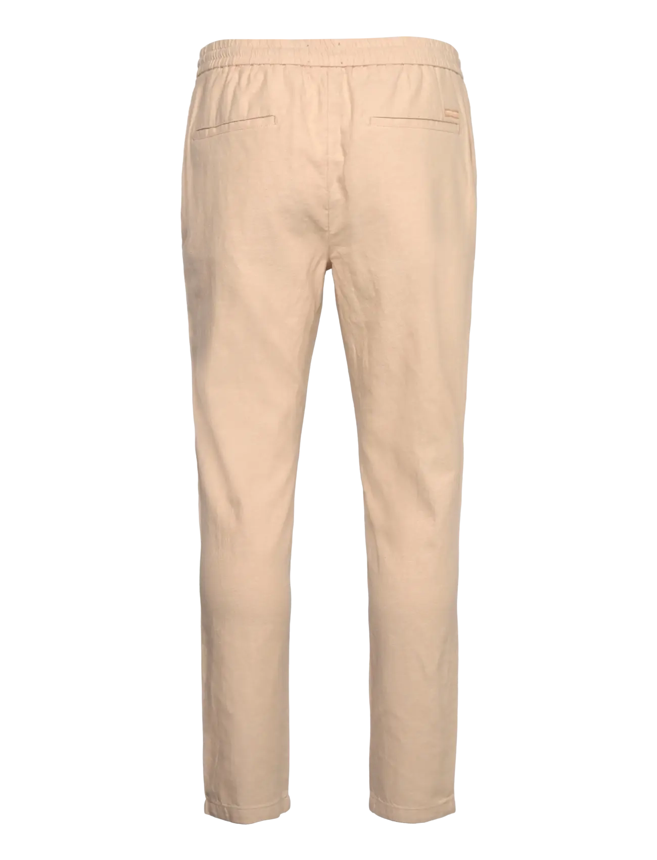 Scotch & Soda - Seasonal core - Warren cotton-linen twill jogger - soft camel - 1