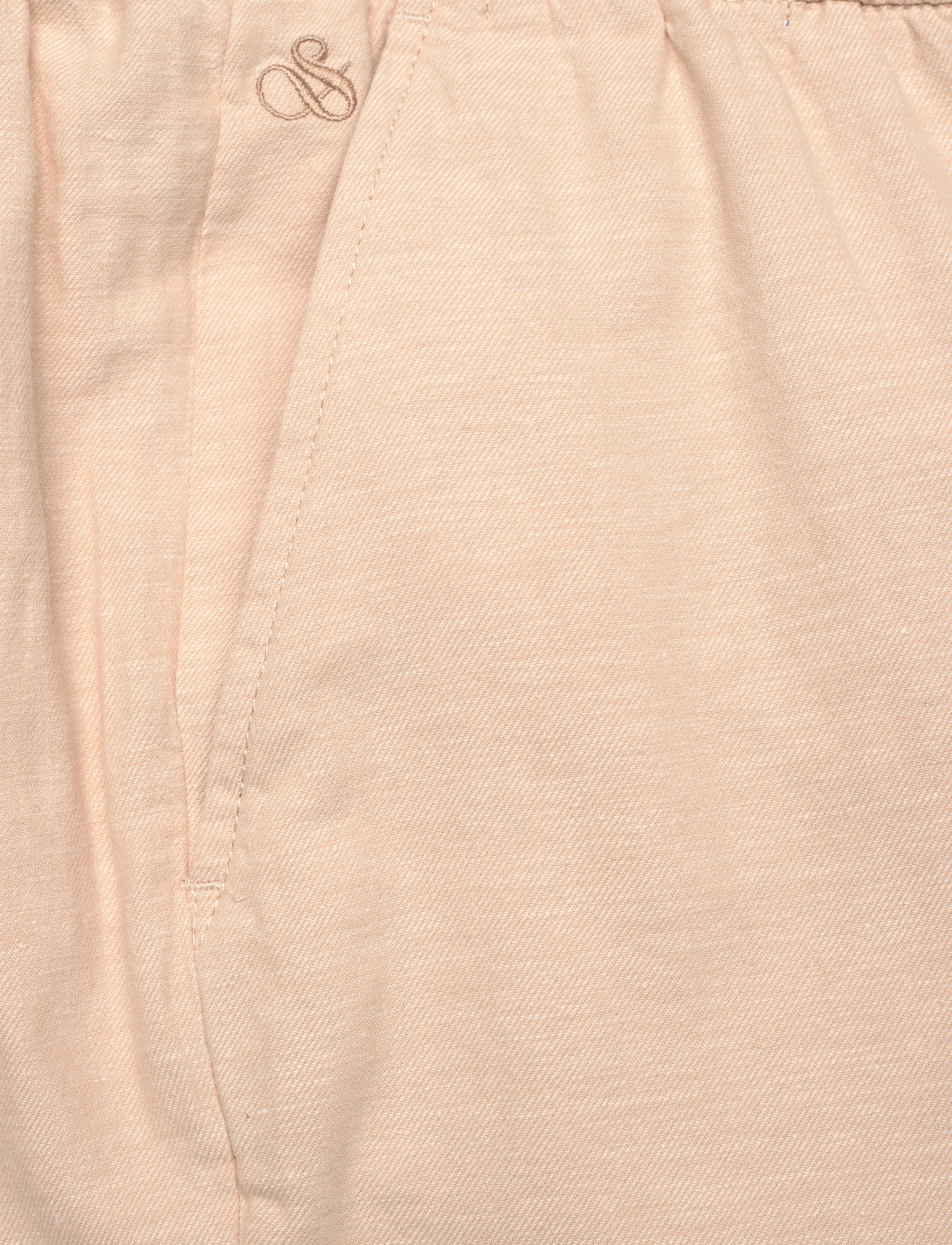 Scotch & Soda - Seasonal core - Warren cotton-linen twill jogger - soft camel - 2