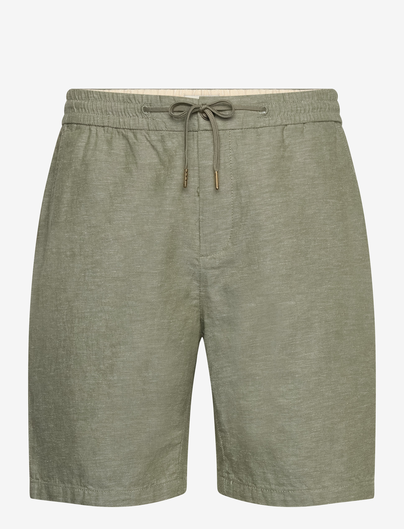 Scotch & Soda - Seasonal core - Fave cotton/linen twill bermuda - linneshorts - army - 0