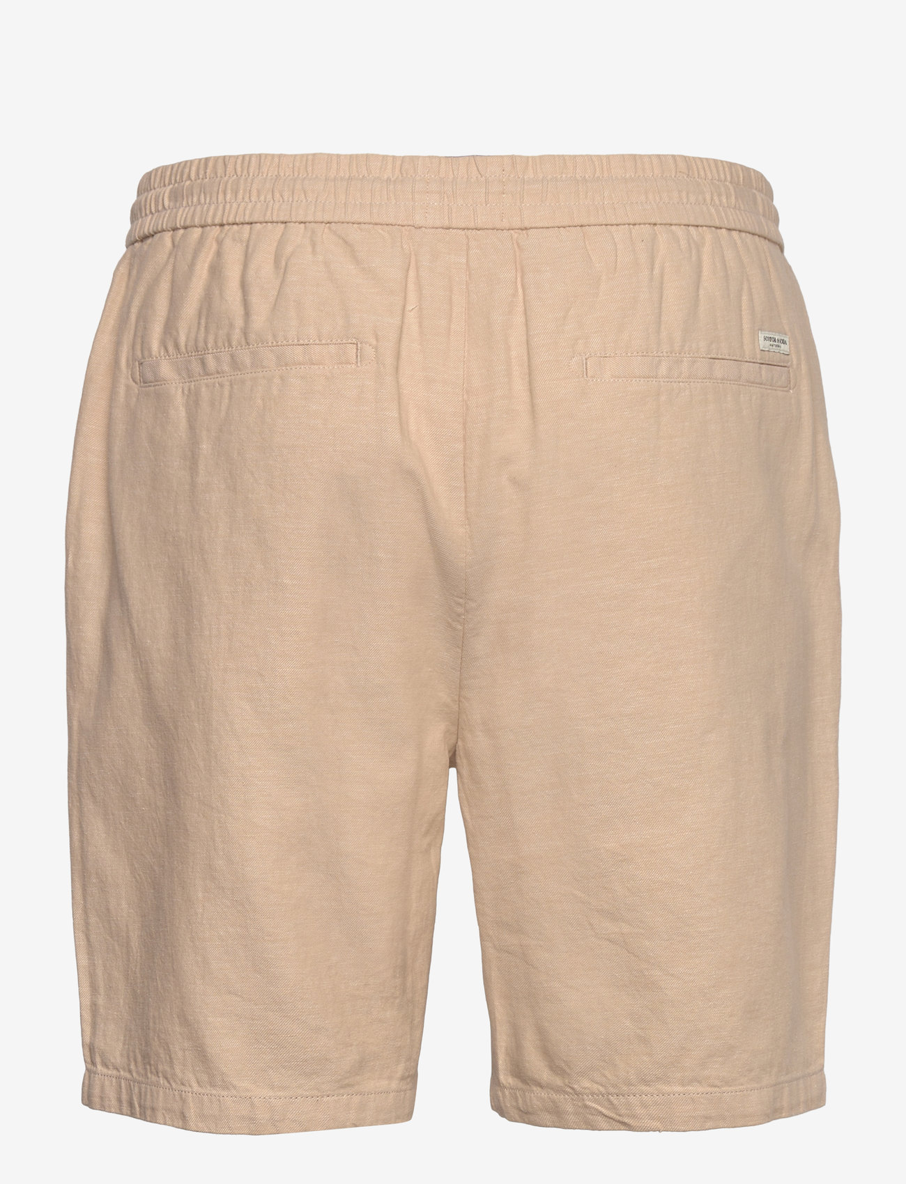 Scotch & Soda - Seasonal core - Fave cotton/linen twill bermuda - hørshorts - soft camel - 1