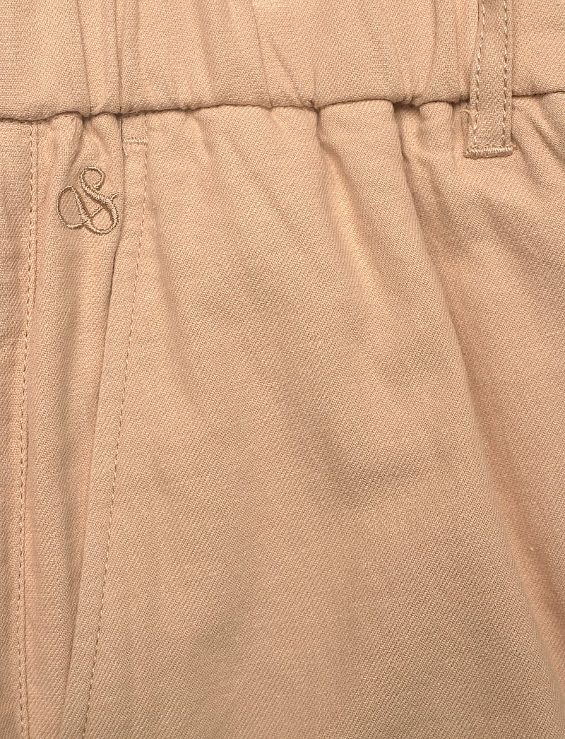 Scotch & Soda - Cotton-linen relaxed fit cargo short - leinen-shorts - soft camel - 2