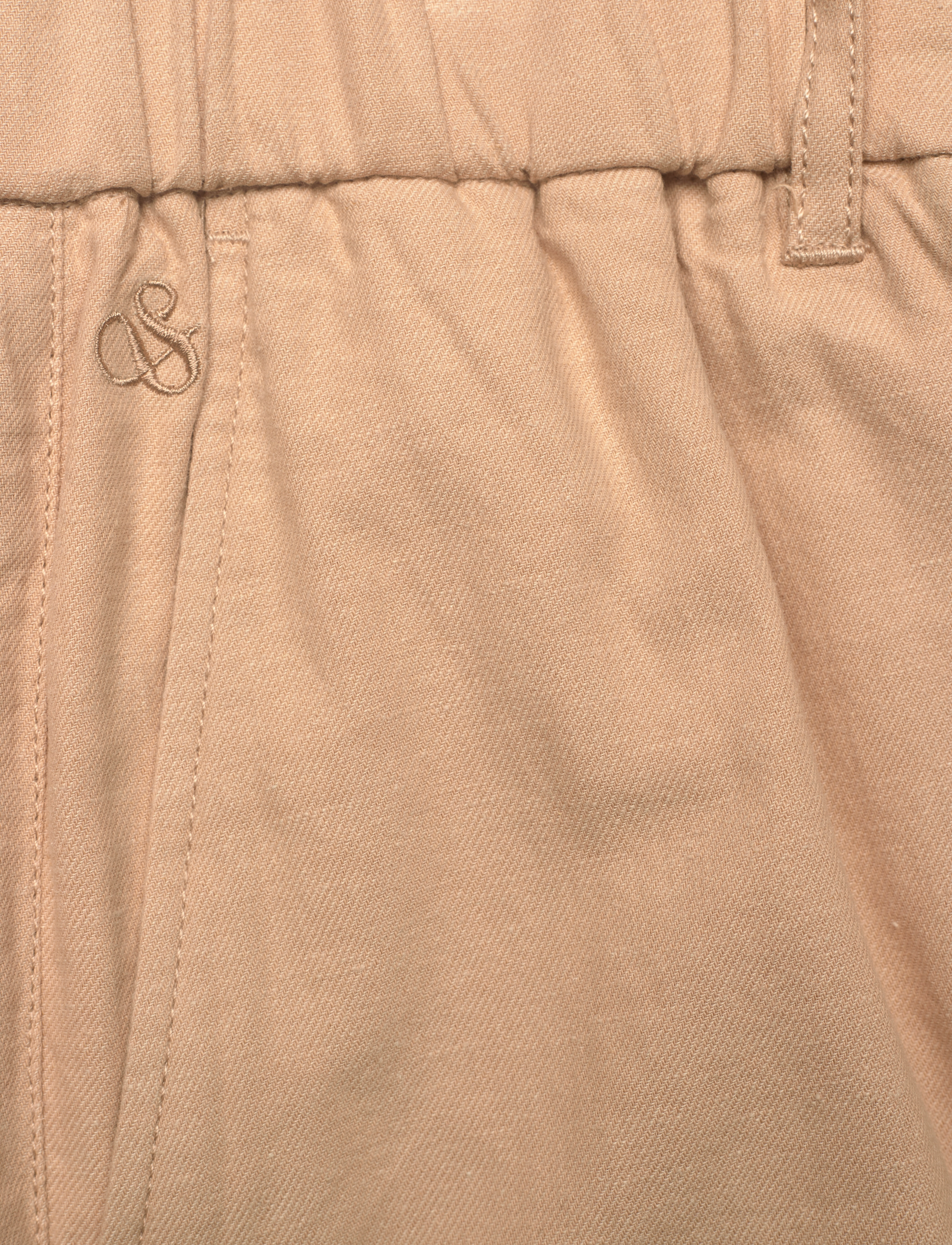 Scotch & Soda - Cotton-linen relaxed fit cargo short - soft camel - 2