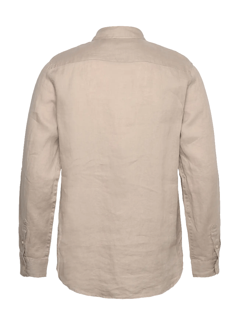 Scotch & Soda - Seasonal core - Regular fit linen shirt - leinenhemden - highway grey - 1