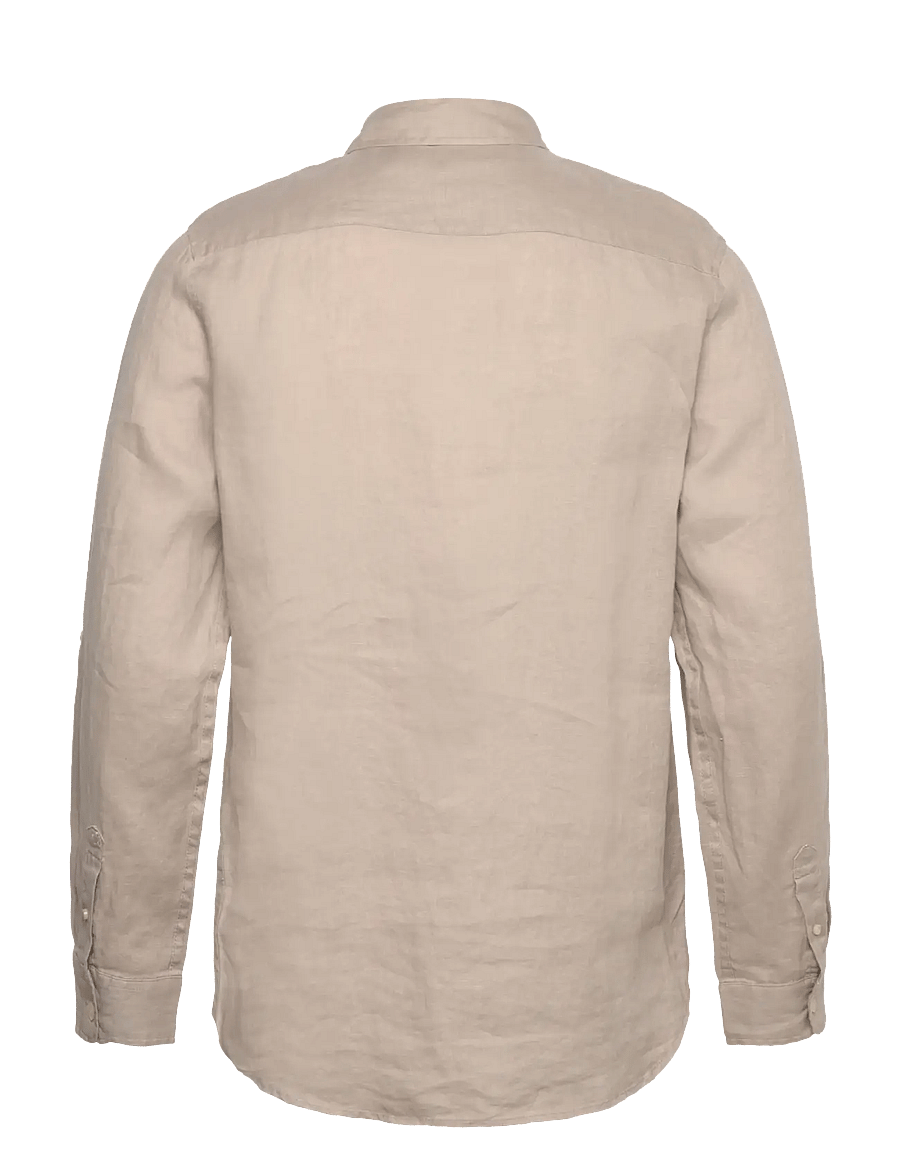 Scotch & Soda - Seasonal core - Regular fit linen shirt - chemises de lin - highway grey - 1