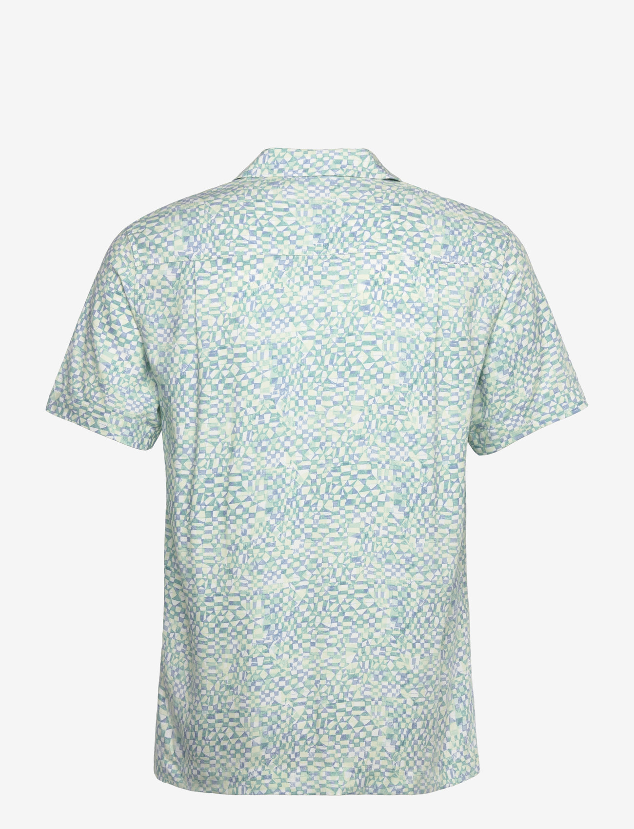 Scotch & Soda - AOP short-sleeved regular fit viscose shirt - kurzarmhemden - luna ditsy green aop - 1