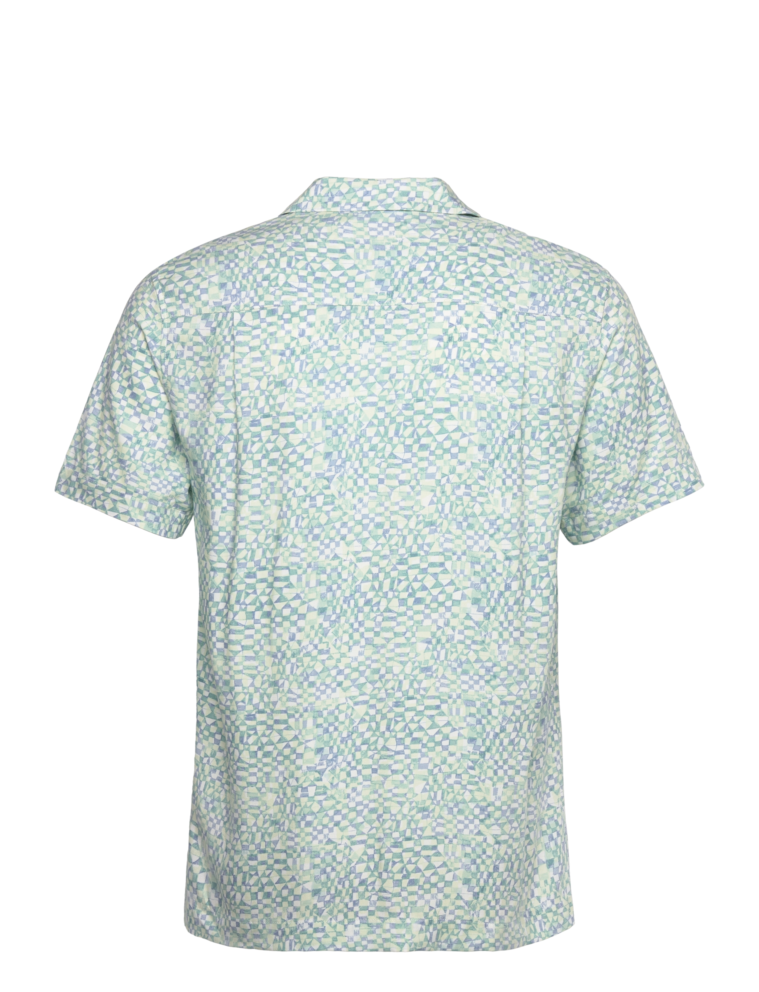 Scotch & Soda - AOP short-sleeved regular fit viscose shirt - kurzarmhemden - luna ditsy green aop - 1