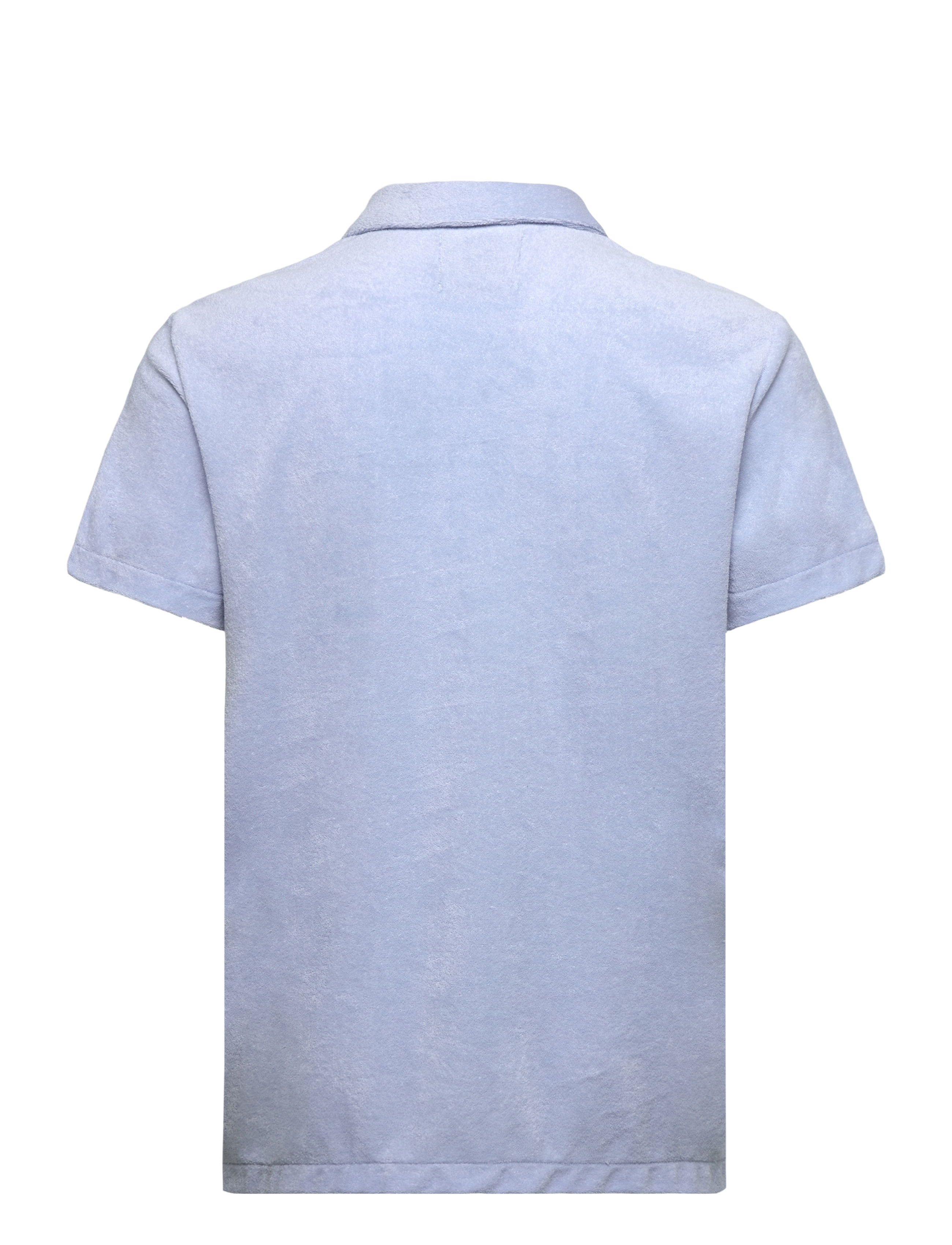 Scotch & Soda - Short-sleeved regular fit towelling shirt - kortærmede poloer - sky blue - 1