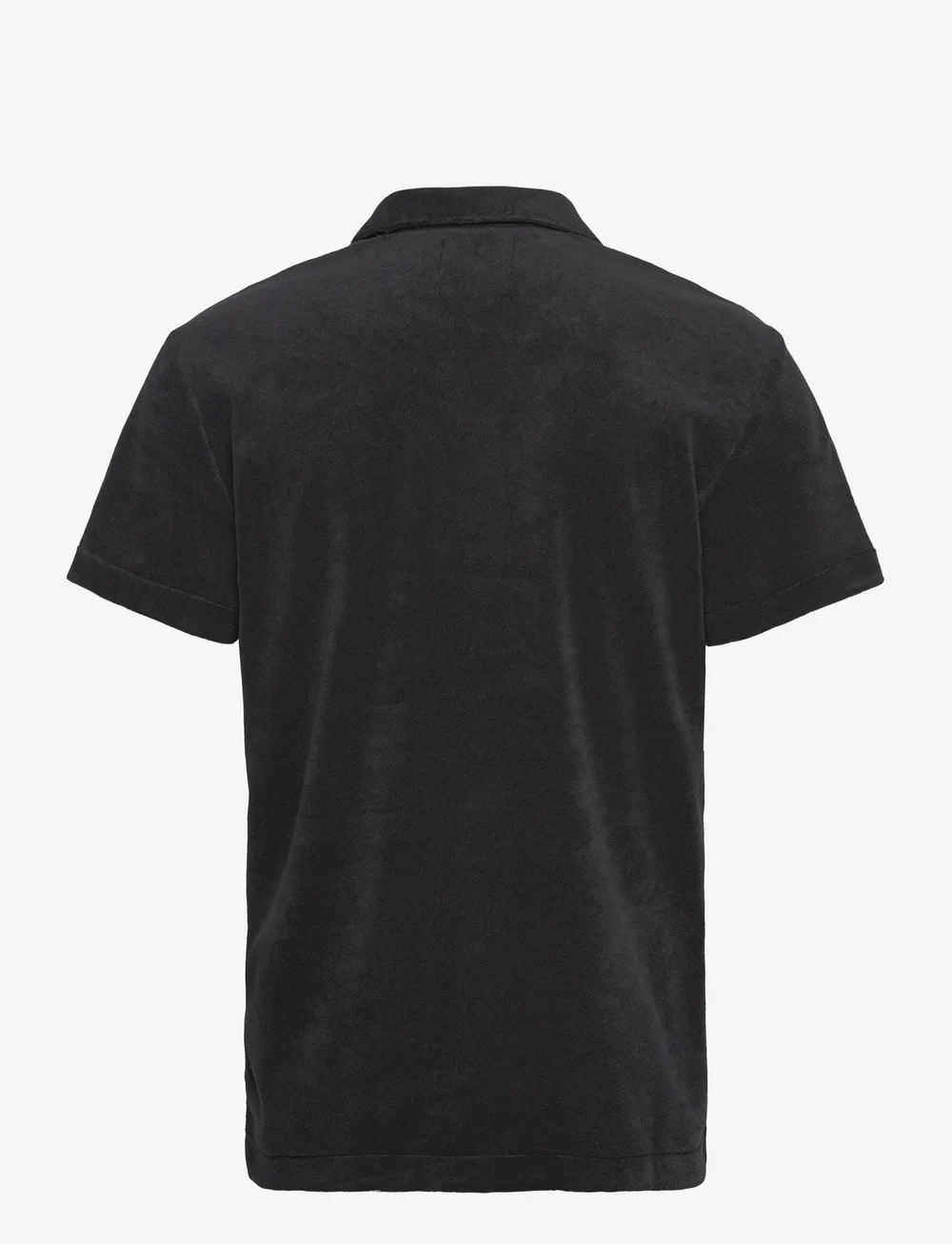 Scotch & Soda - Short-sleeved regular fit towelling shirt - korte mouwen - washed black - 1