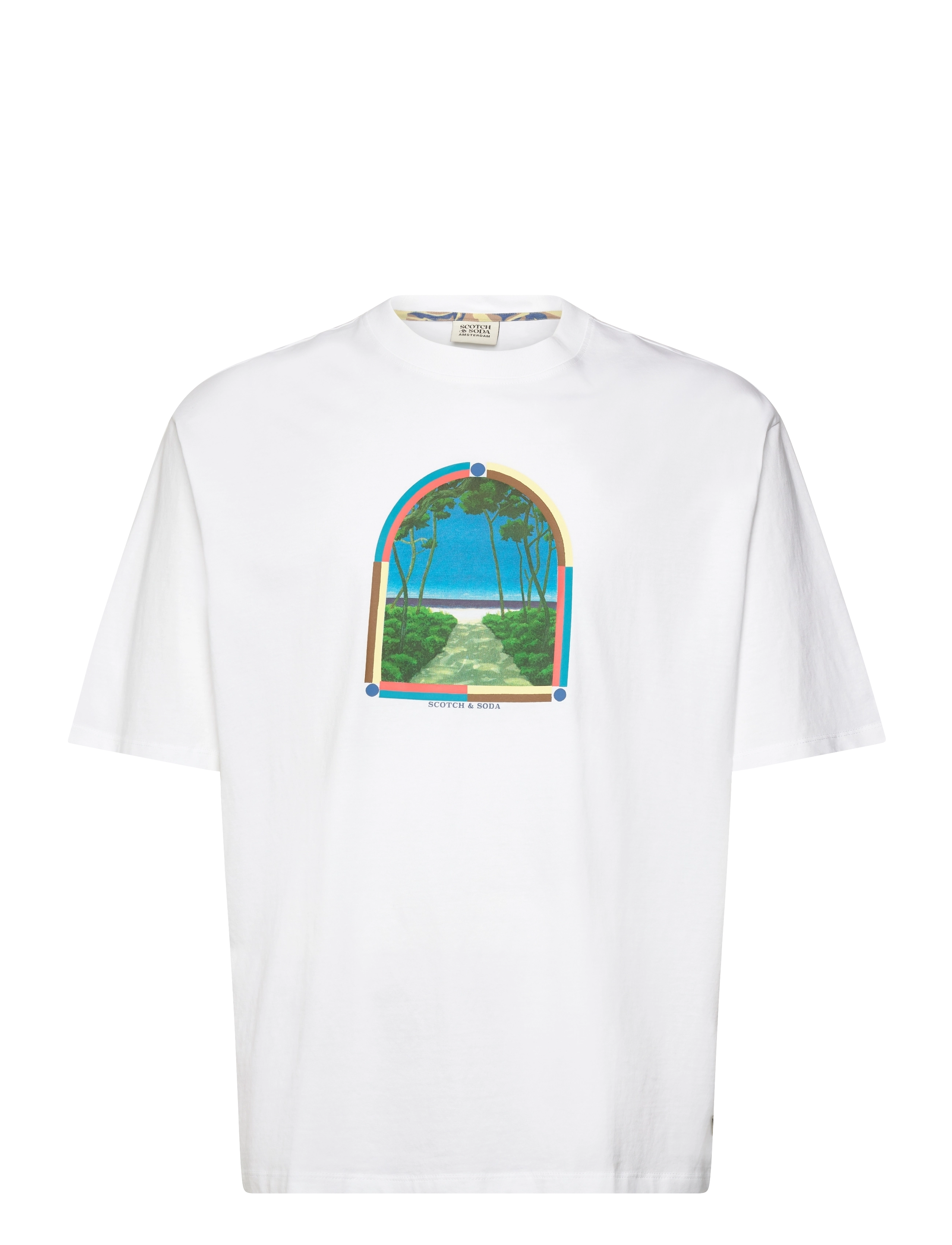 Scotch & Soda Loose fit front chest artwork T-shirt - Deals - WHITE / white