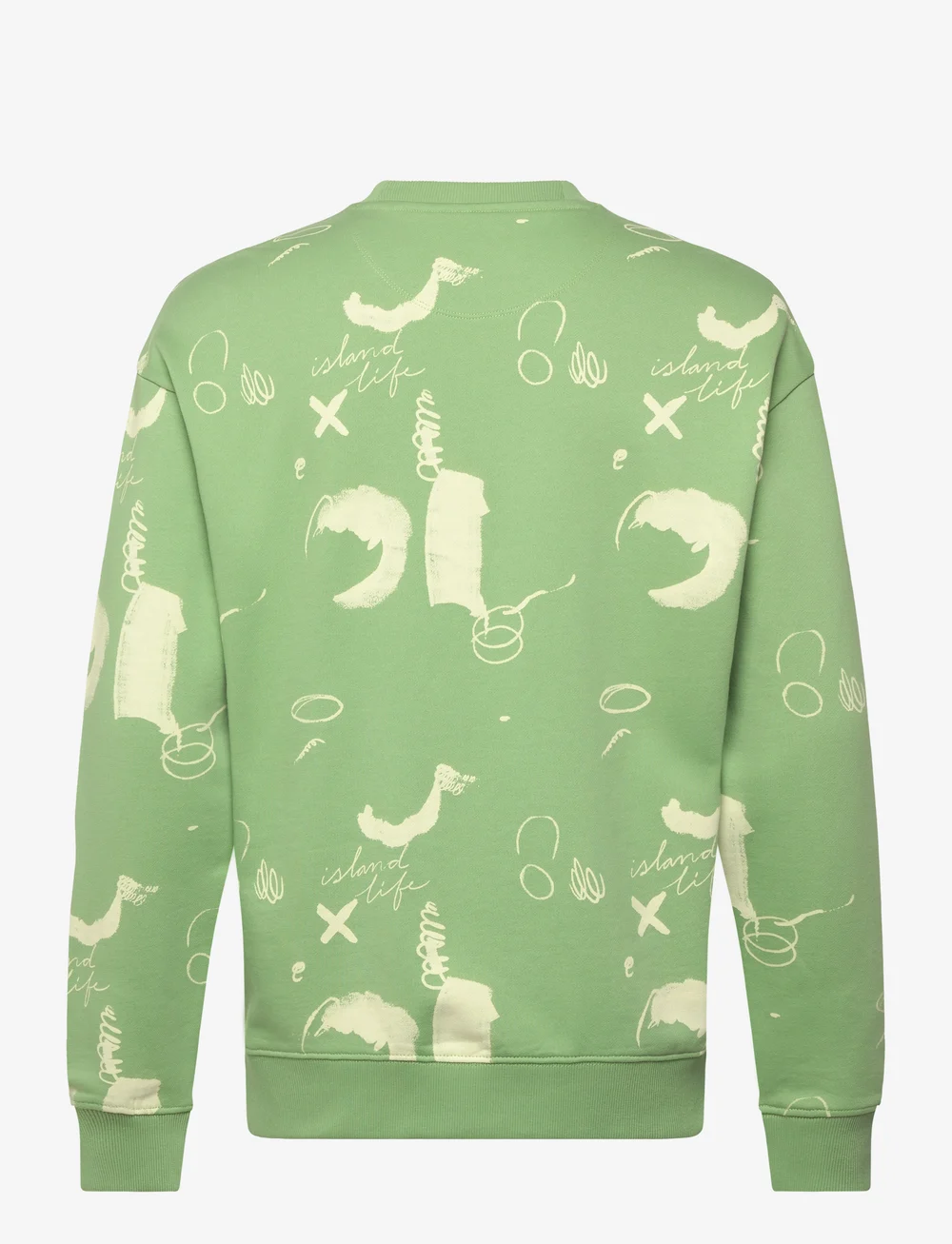 Scotch & Soda - Relaxed-fit AOP sweatshirt - sweatshirts - abstract green aop - 1