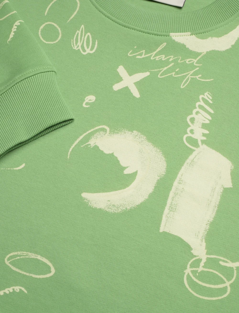 Scotch & Soda - Relaxed-fit AOP sweatshirt - sweatshirts - abstract green aop - 2