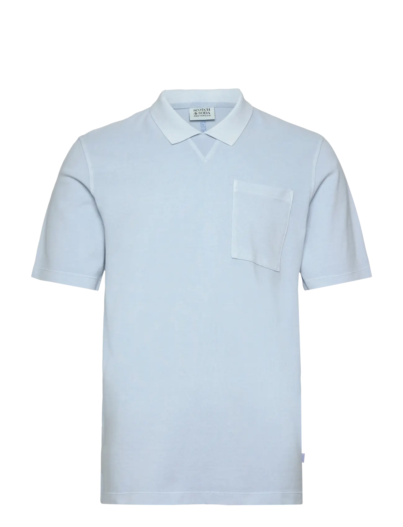 Scotch & Soda Washed chest pocket relaxed-fit polo - Poloer - SHIRTING BLUE / blue
