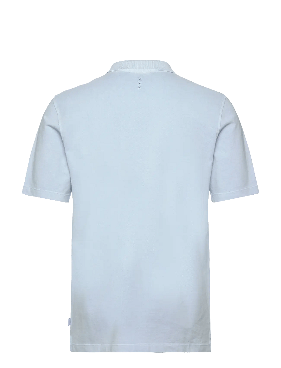 Scotch & Soda - Washed chest pocket relaxed-fit polo - kortærmede poloer - shirting blue - 1