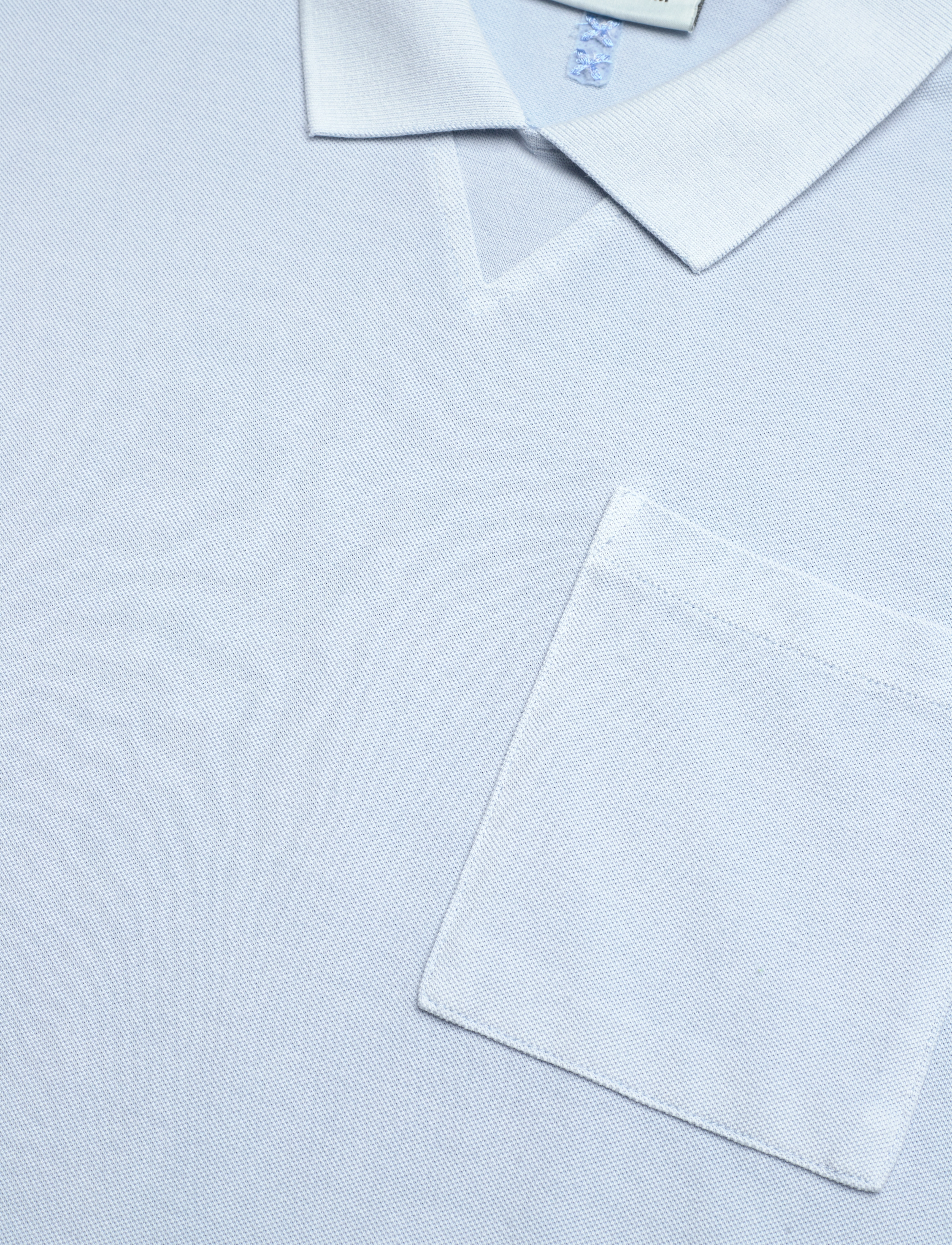 Scotch & Soda - Washed chest pocket relaxed-fit polo - krótki rękaw - shirting blue - 2