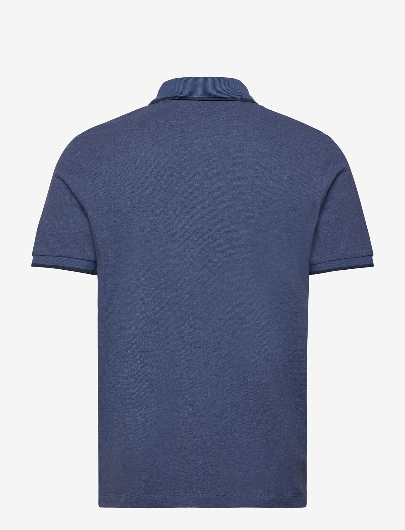 Scotch & Soda - Melange regular fit polo - short-sleeved polos - atlantic blue melange - 1