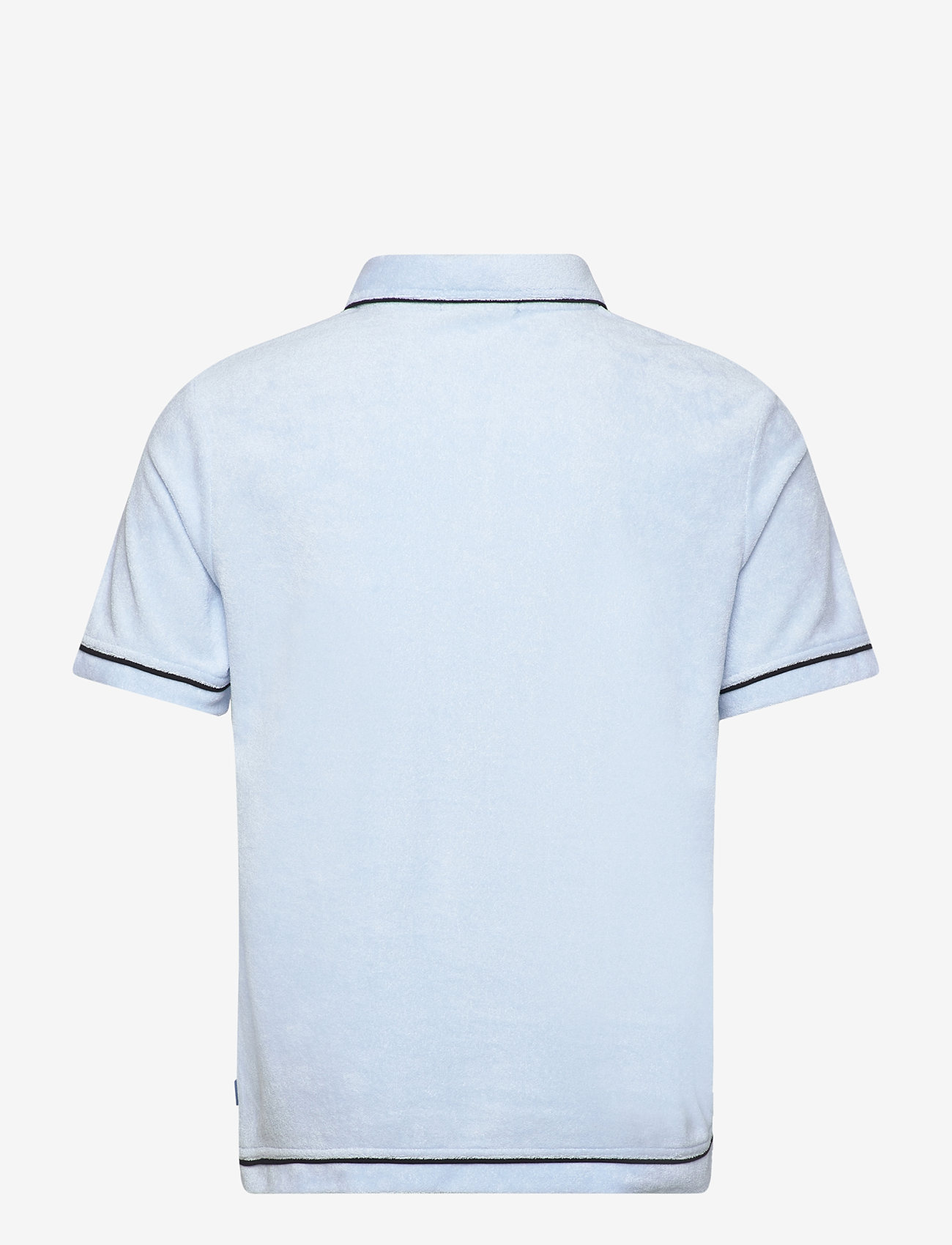 Scotch & Soda - Towelling relaxed-fit polo - kortærmede poloer - light shirting blue - 1