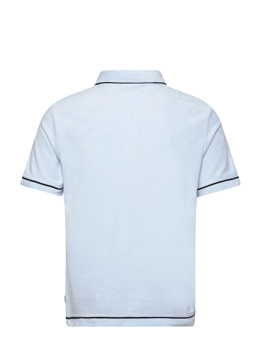 Scotch & Soda - Towelling relaxed-fit polo - kurzärmelig - light shirting blue - 1