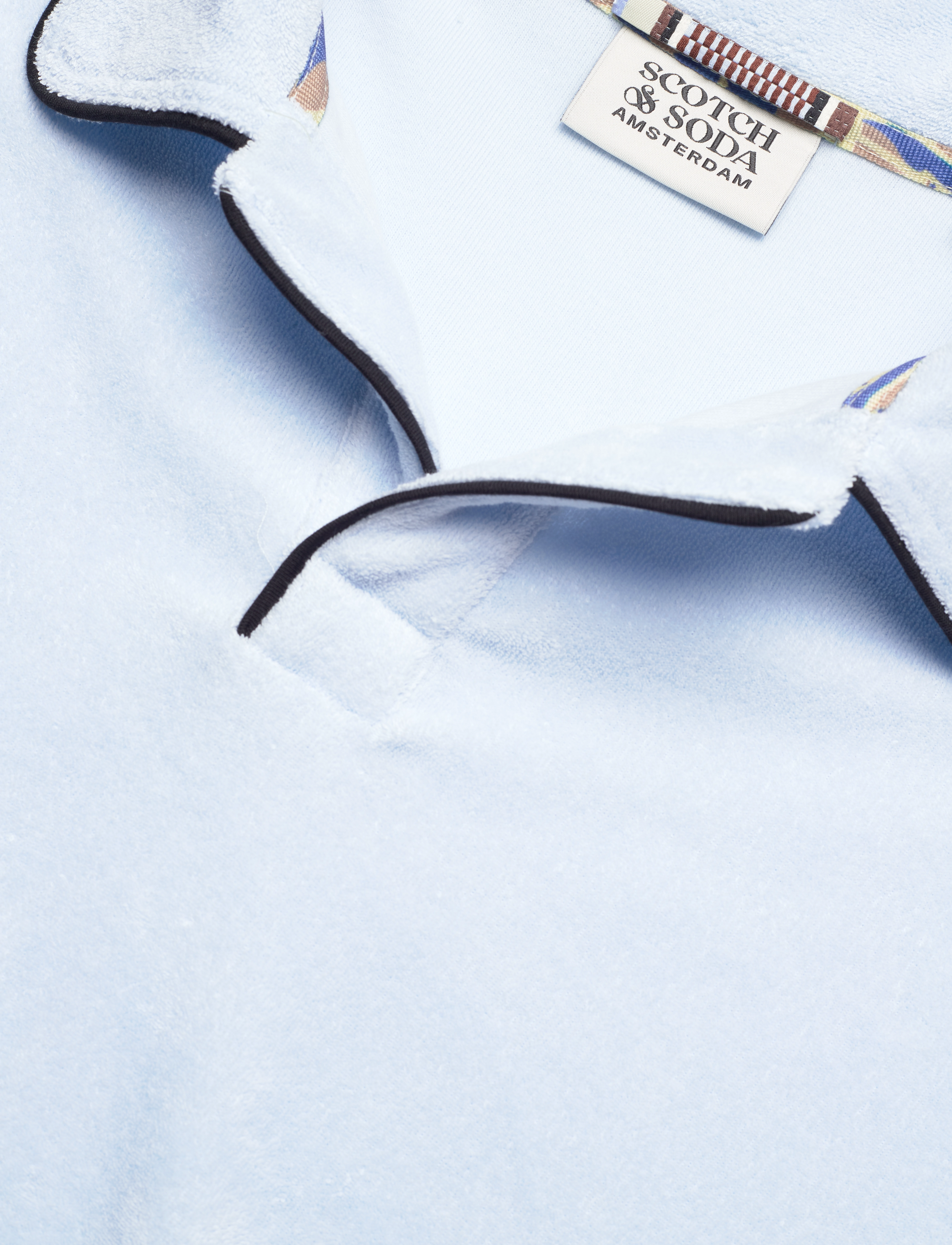 Scotch & Soda - Towelling relaxed-fit polo - lühikeste varrukatega polod - light shirting blue - 2