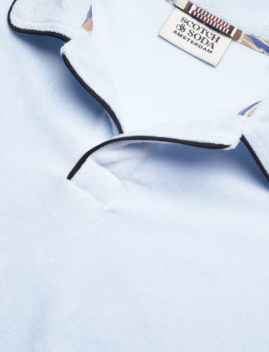 Scotch & Soda - Towelling relaxed-fit polo - kurzärmelig - light shirting blue - 2