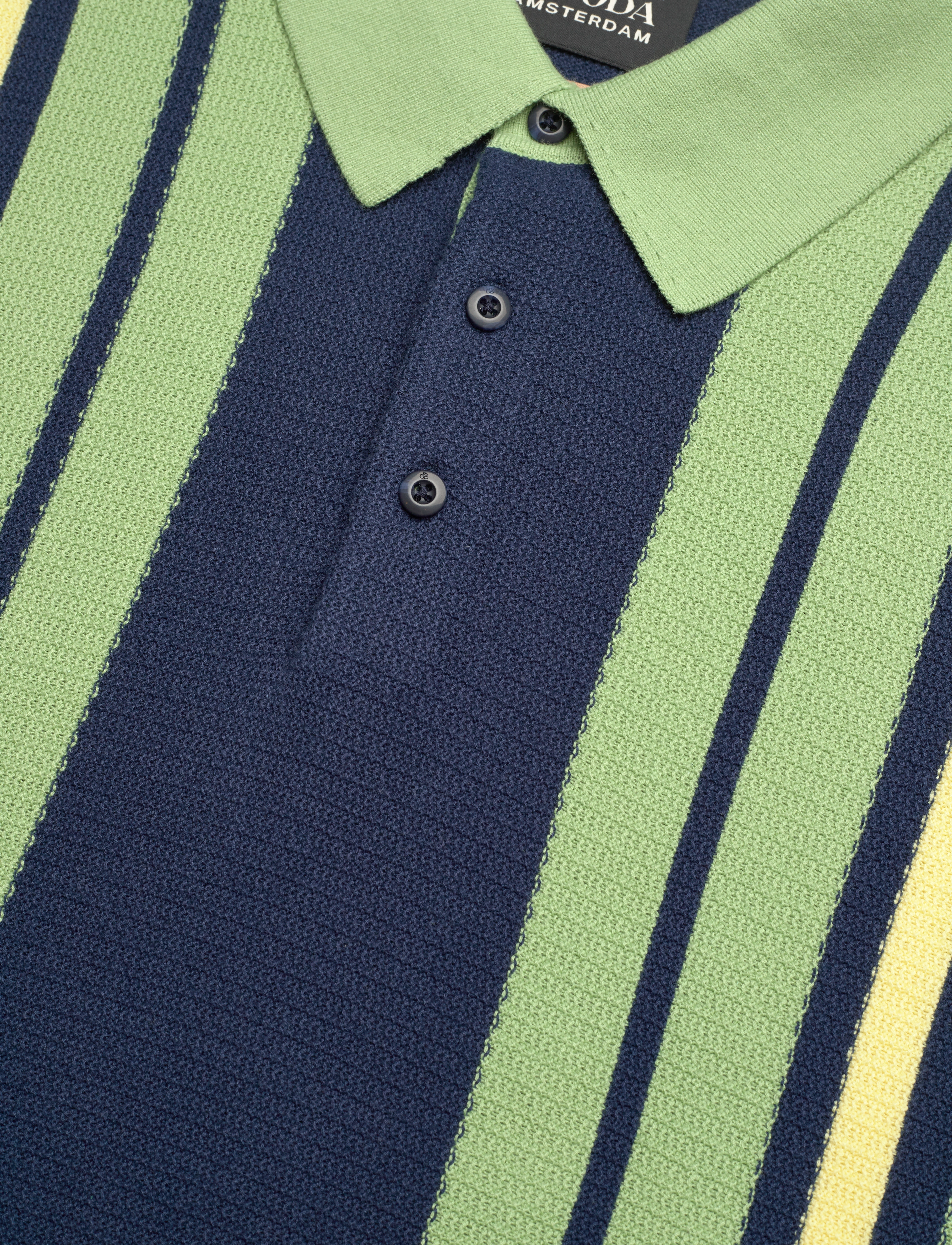 Scotch & Soda - Structured knitted regular fit polo - atlantic blue - 2
