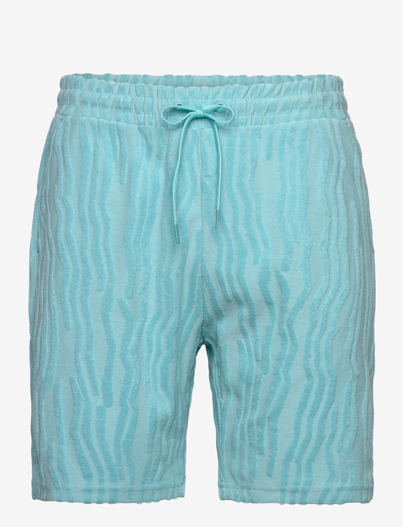 Scotch & Soda - Cotton terry jacquard shorts - sweat shorts - sea blue - 0