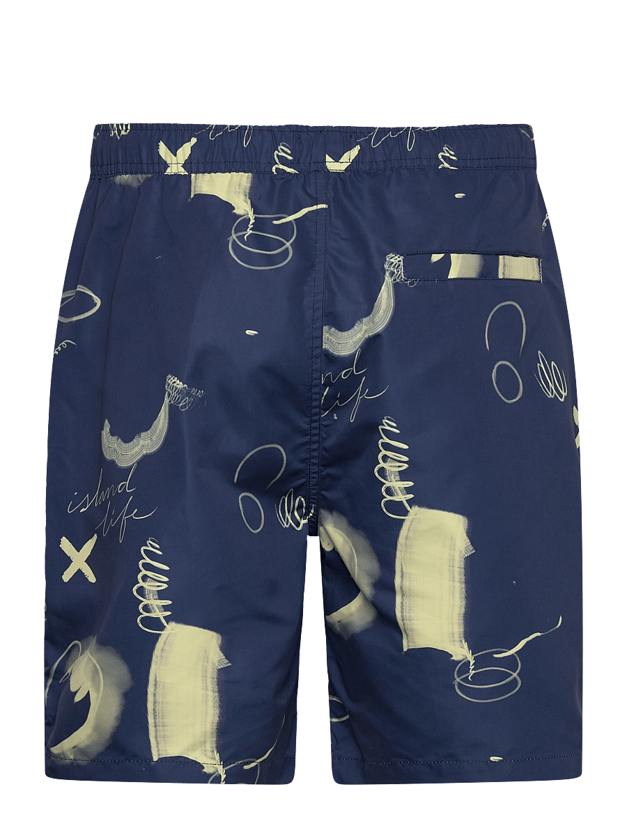 Scotch & Soda - Printed long-length swimshort - shorts de bain - abstracts atlantic blue - 1