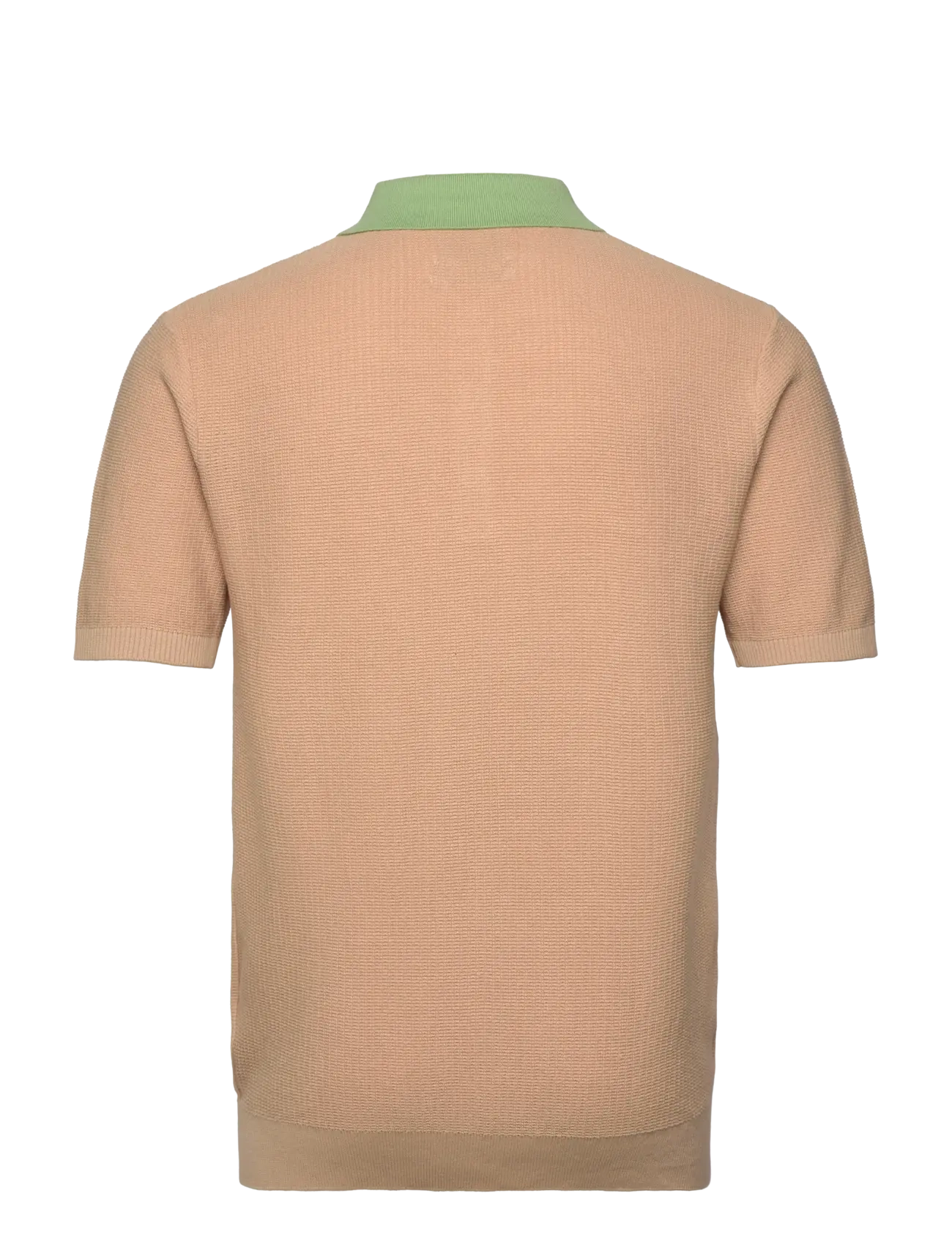 Scotch & Soda - Structured knitted polo - soft camel - 1