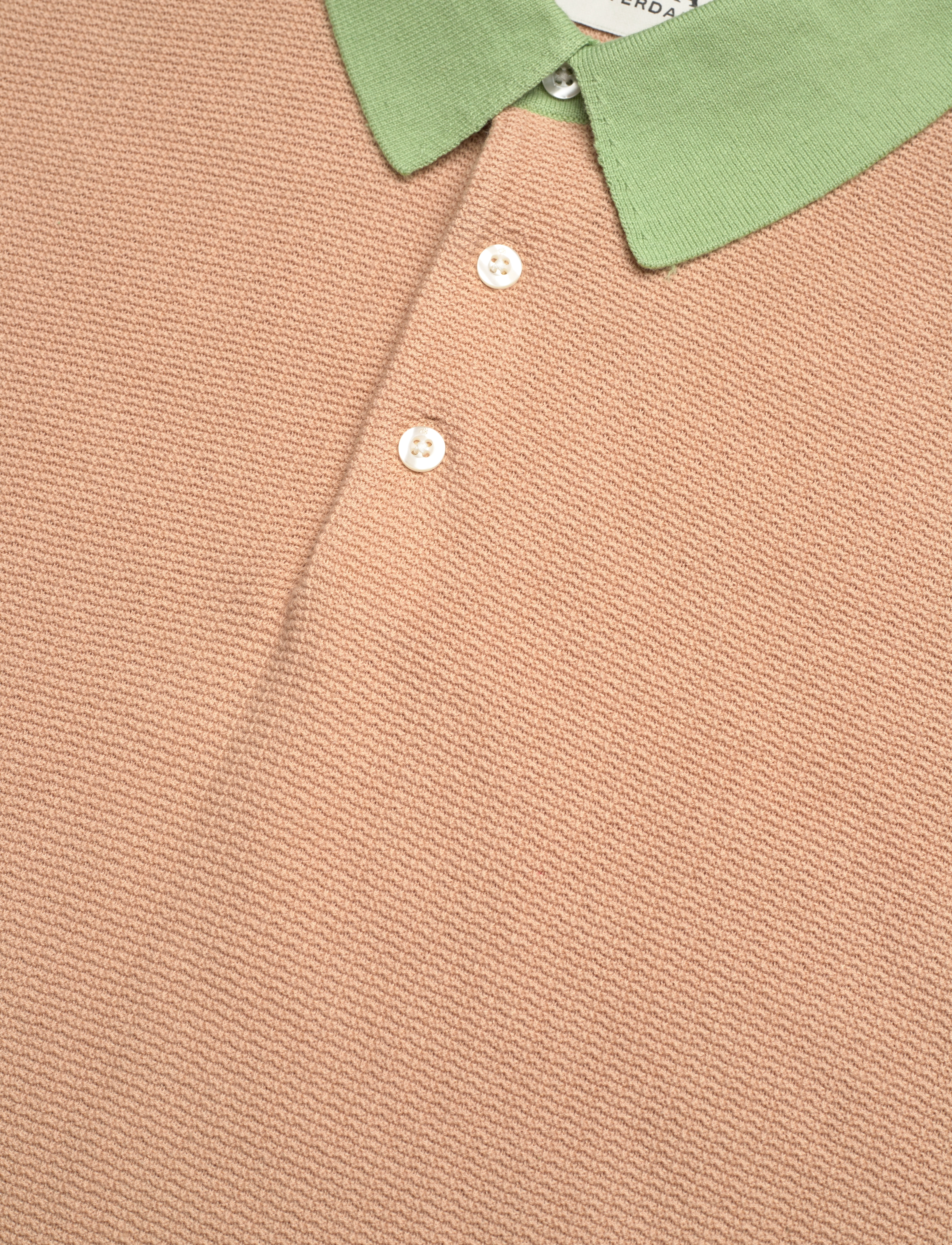 Scotch & Soda - Structured knitted polo - soft camel - 2