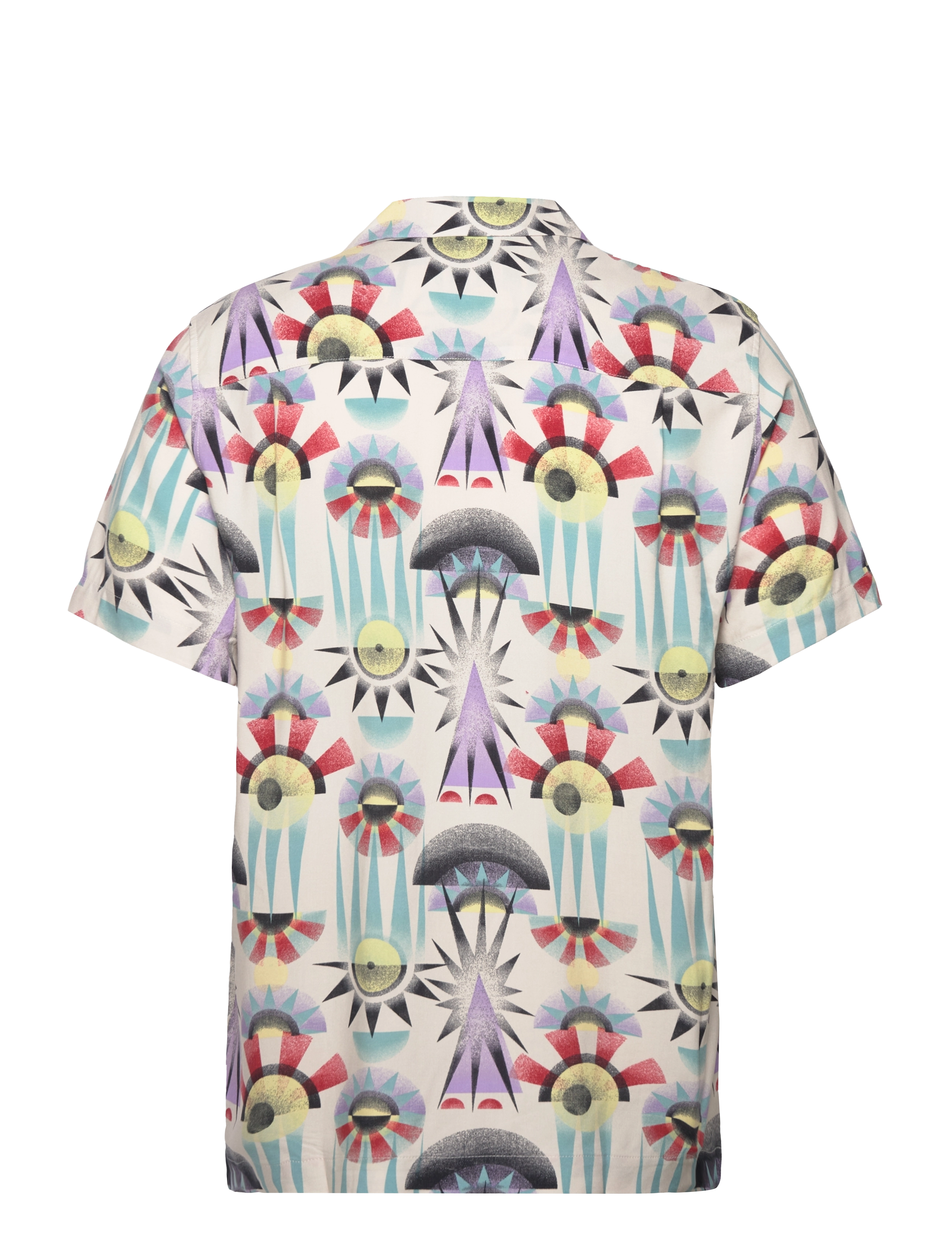 Scotch & Soda - AOP short-sleeved regular fit viscose shirt - luna pier white aop - 1